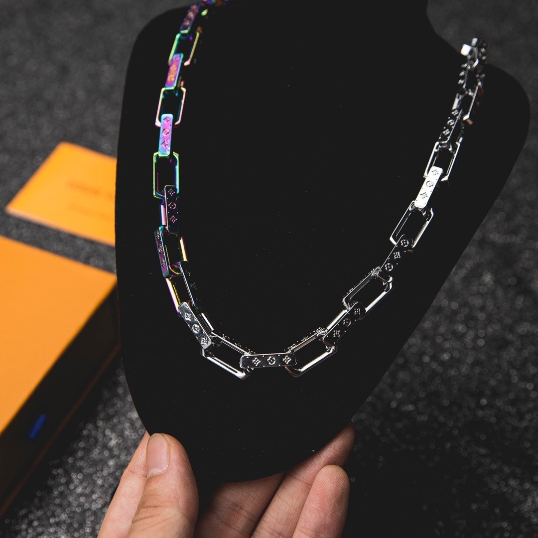 Louis Vuitton Iridescent Chain Necklace – Men’s Statement