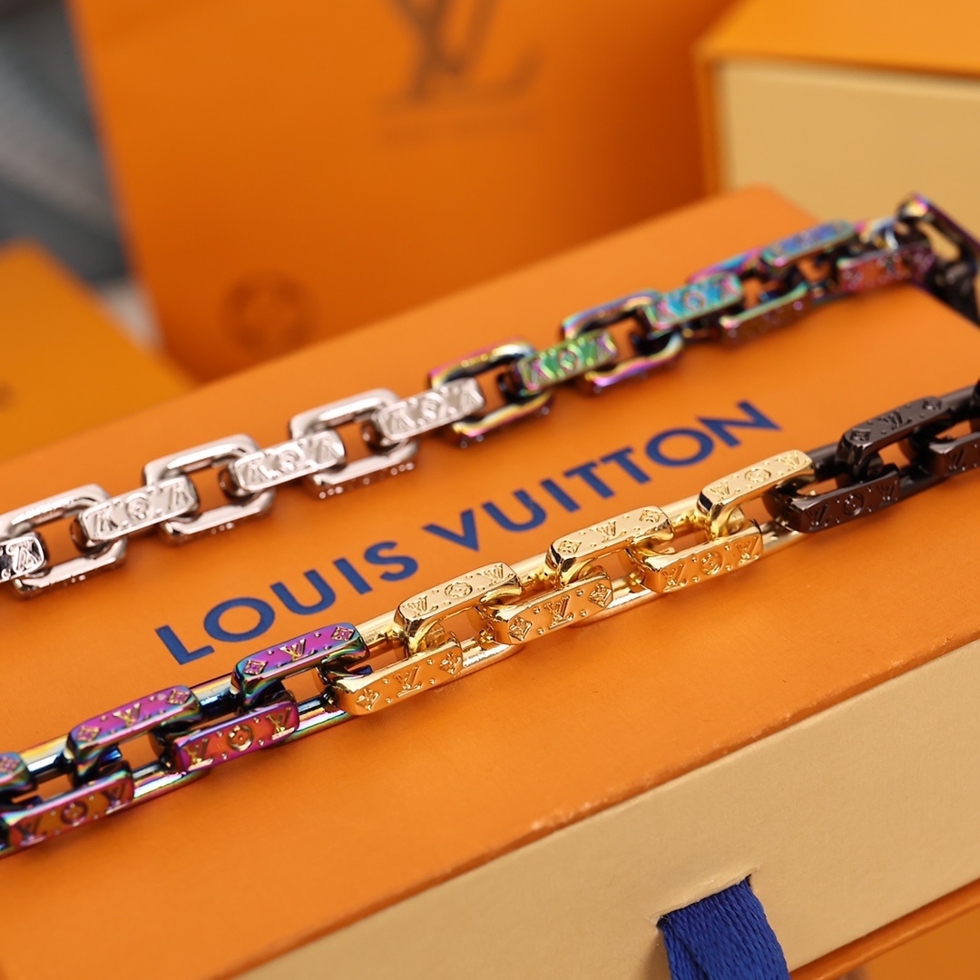 LV Rainbow Chain Necklace – Louis Vuitton Rainbow Chain Link Necklace