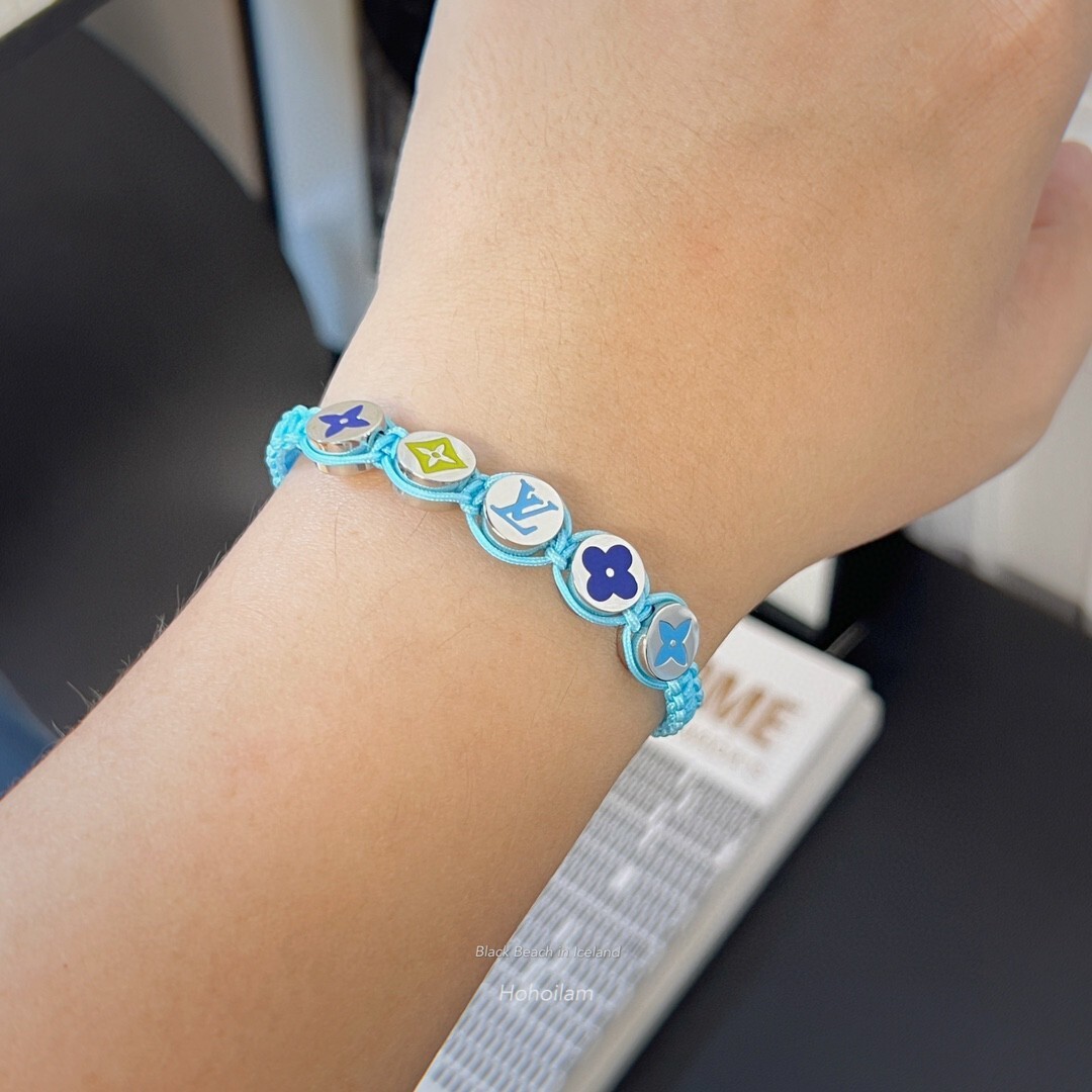 Premium Designer Inspired Charm Bracelet – Sky Blue