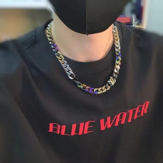 Louis Vuitton Iridescent Chain Necklace – Bold Statement Piece