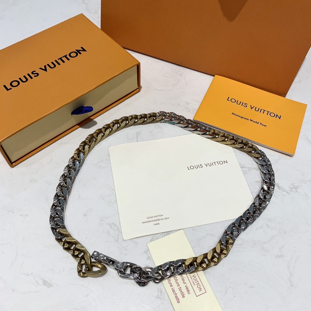 Louis Vuitton Gradient Chain Necklace – Two-Tone Finish