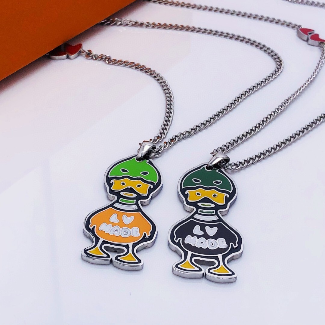 limited LV Silver Duck Pendant Necklace – LV Silver Duck Pendant