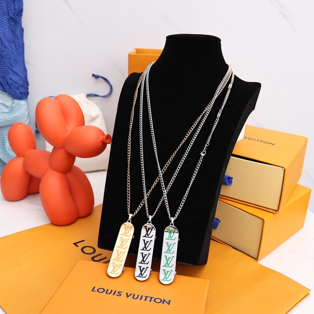 Louis Vuitton Skateboard Pendant Necklace Set