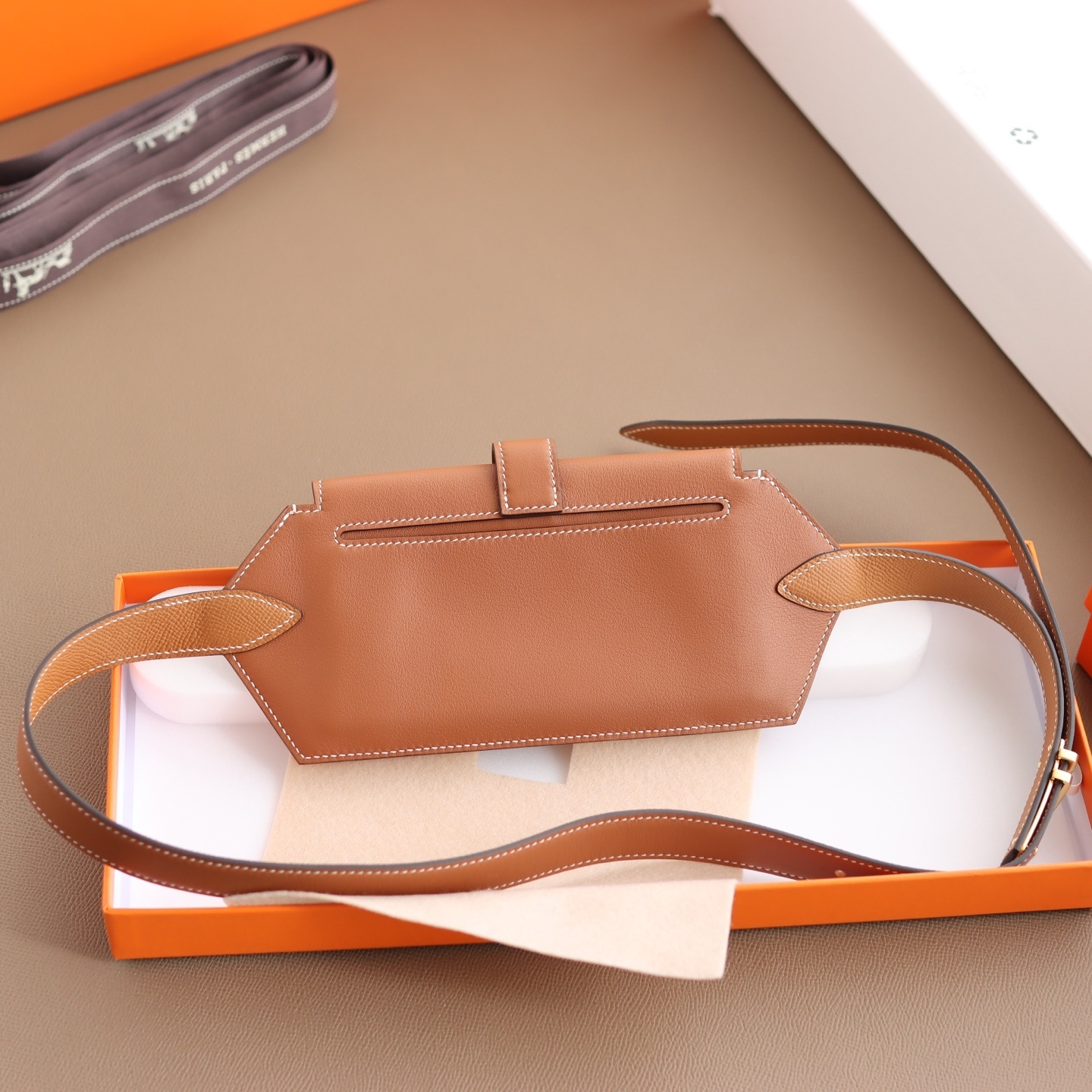 Constance Slim Belt Bag - Gold Epsom Leather & Gold Hardware