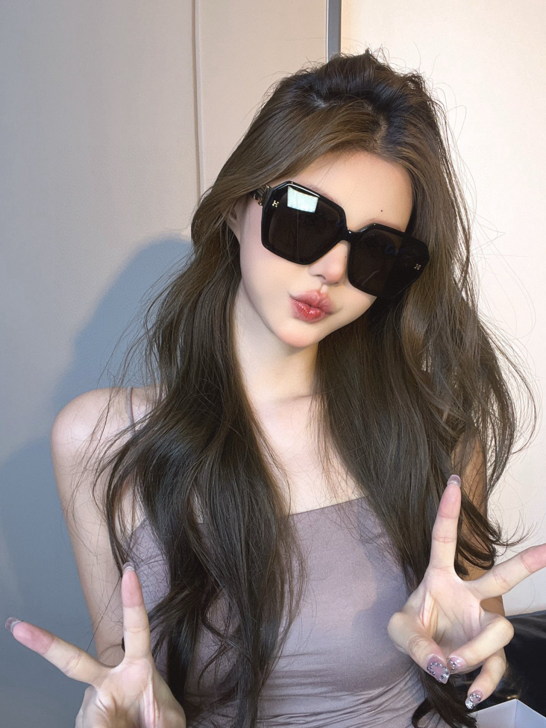 Chic Oversized Orange Square Sunglasses – Trendy Women’s Eyewear