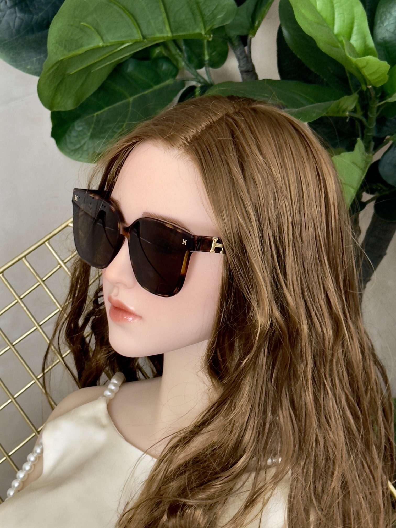 gold Hermès Tortoise Square Sunglasses – Hermès Tortoise Square