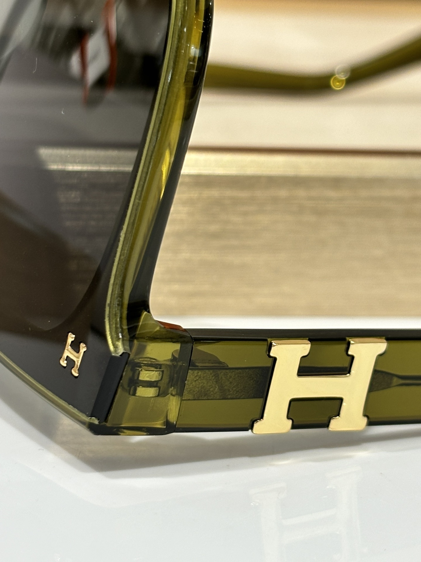 Luxury Women’s Oversized Square Sunglasses with Gold Logo Detail