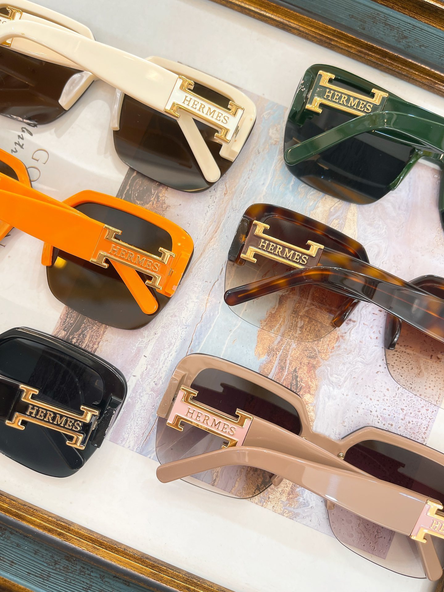 Cartier Rimless Square Sunglasses with Brown Gradient Lenses