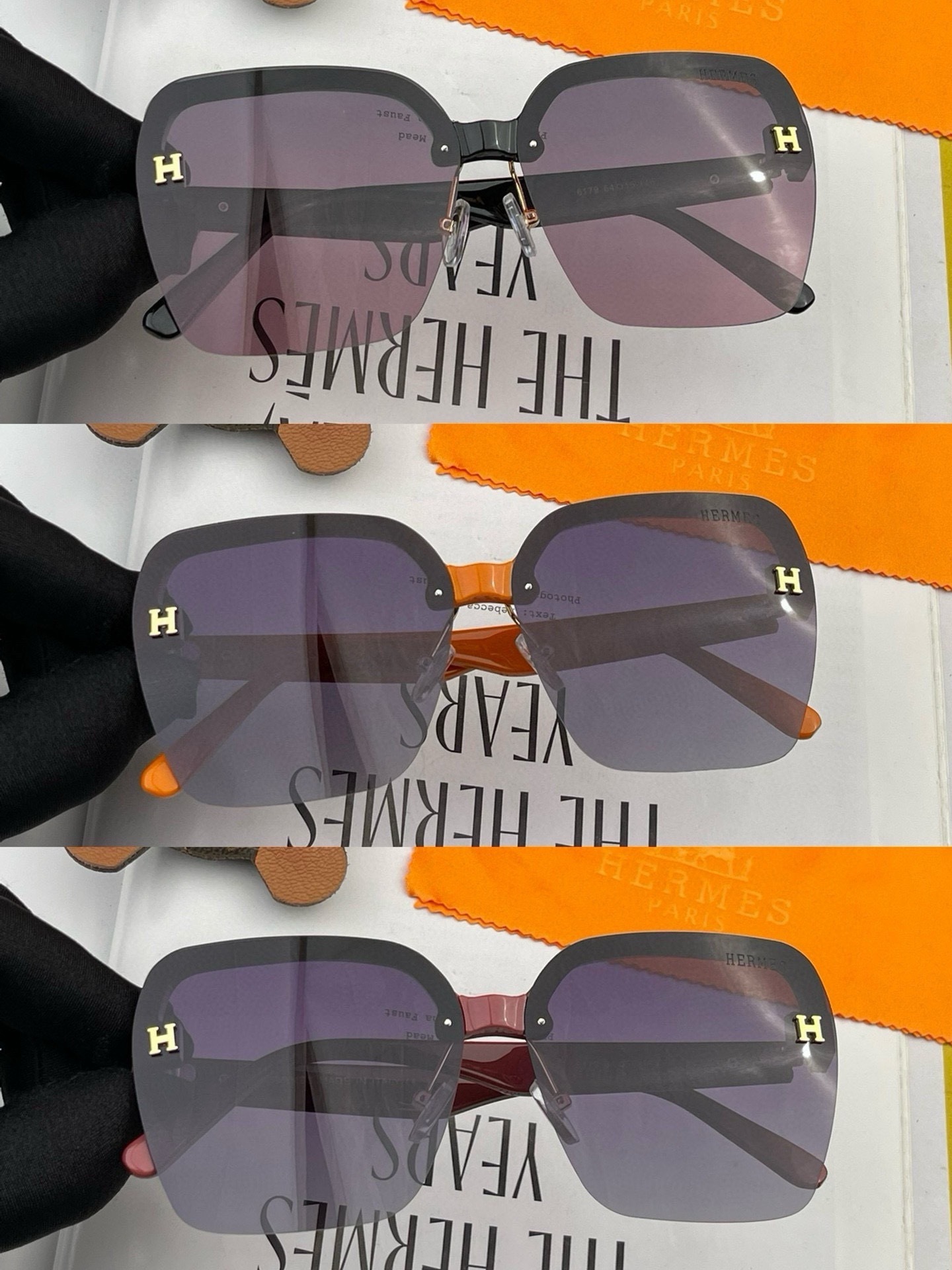 Luxury Oversized Square Sunglasses for Women with Rhinestone Tassels