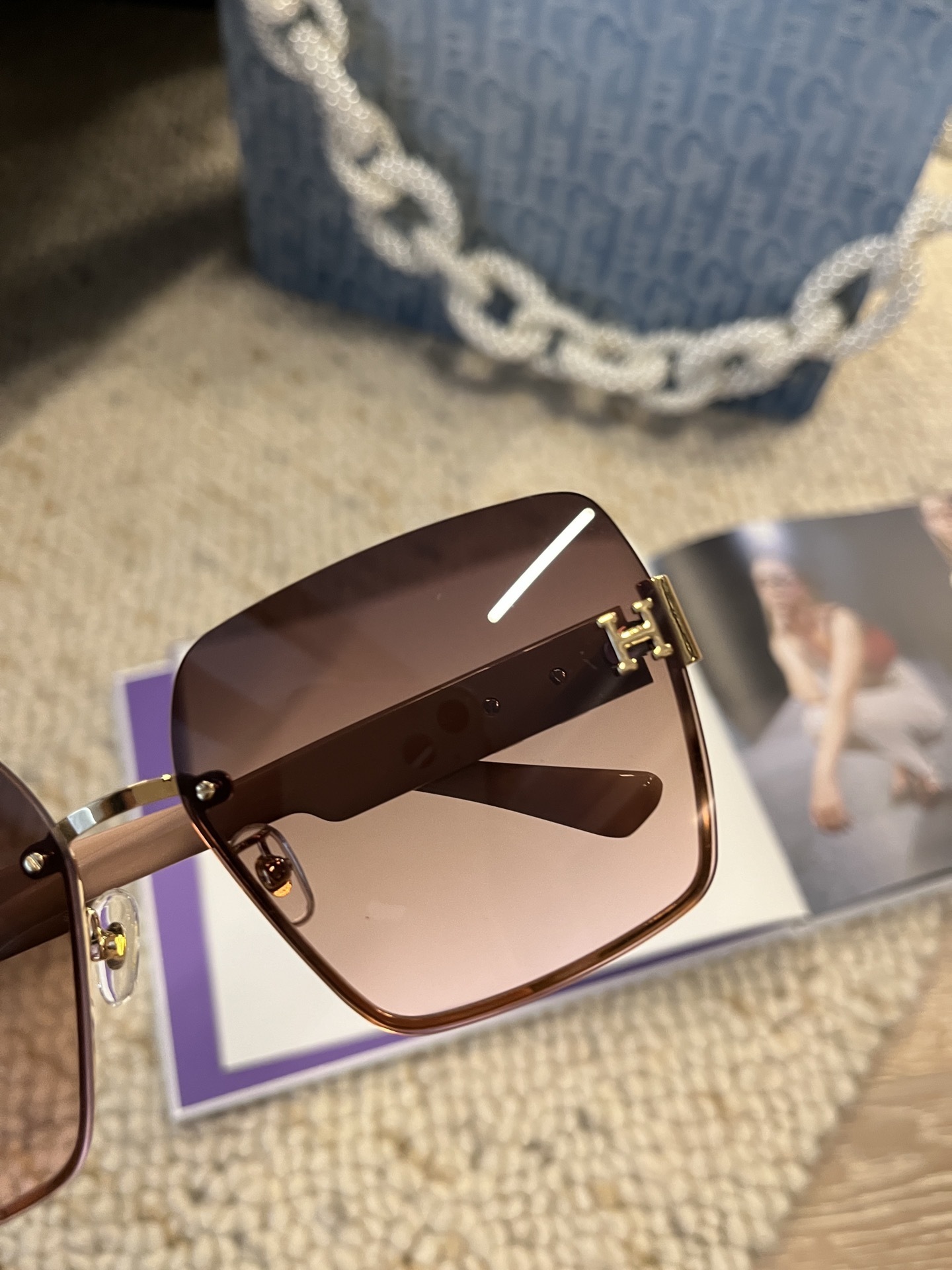 Luxury Oversized Square Sunglasses for Women – Chic Gradient Lenses