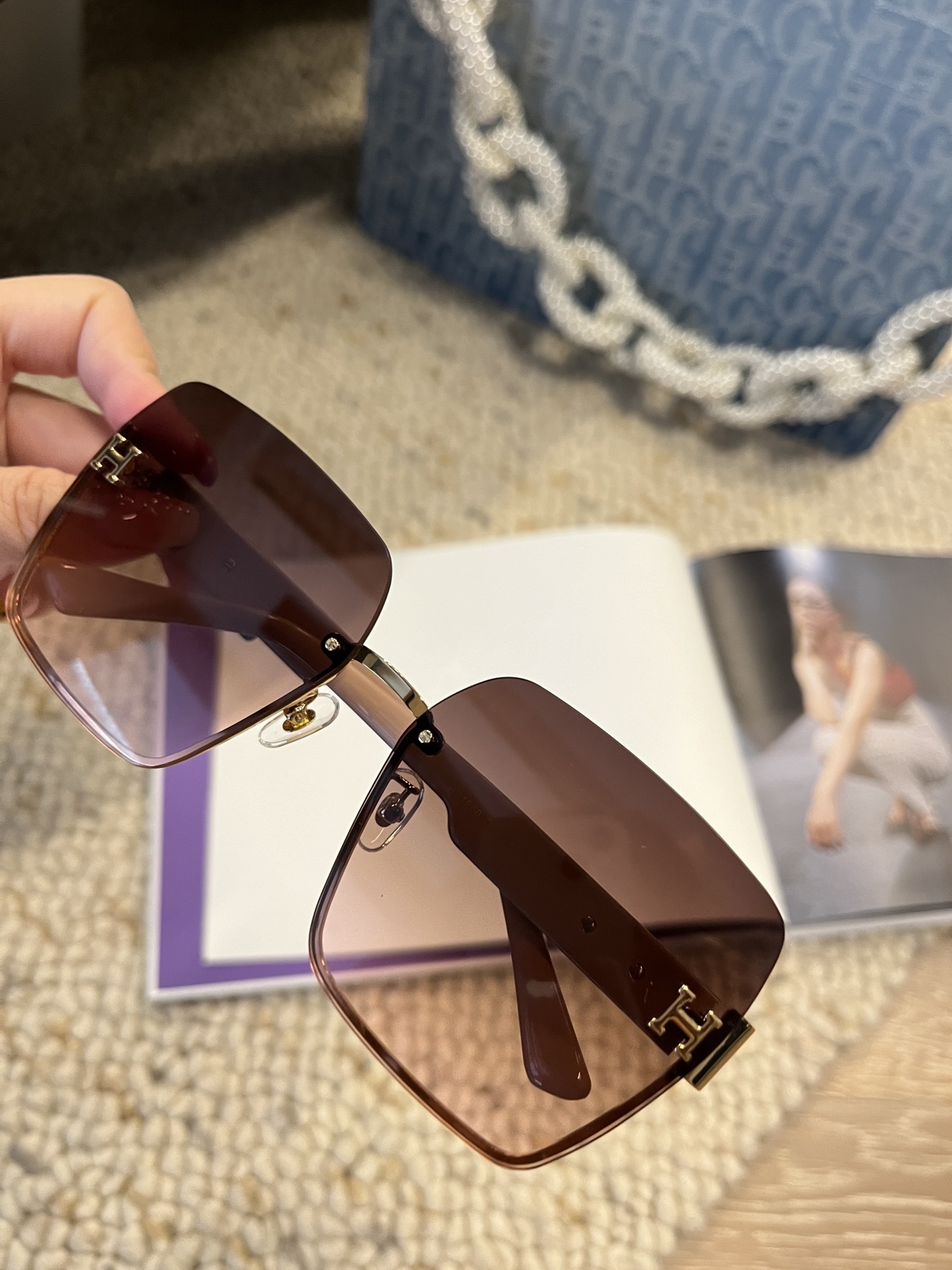 Luxury Oversized Square Sunglasses for Women – Chic Gradient Lenses