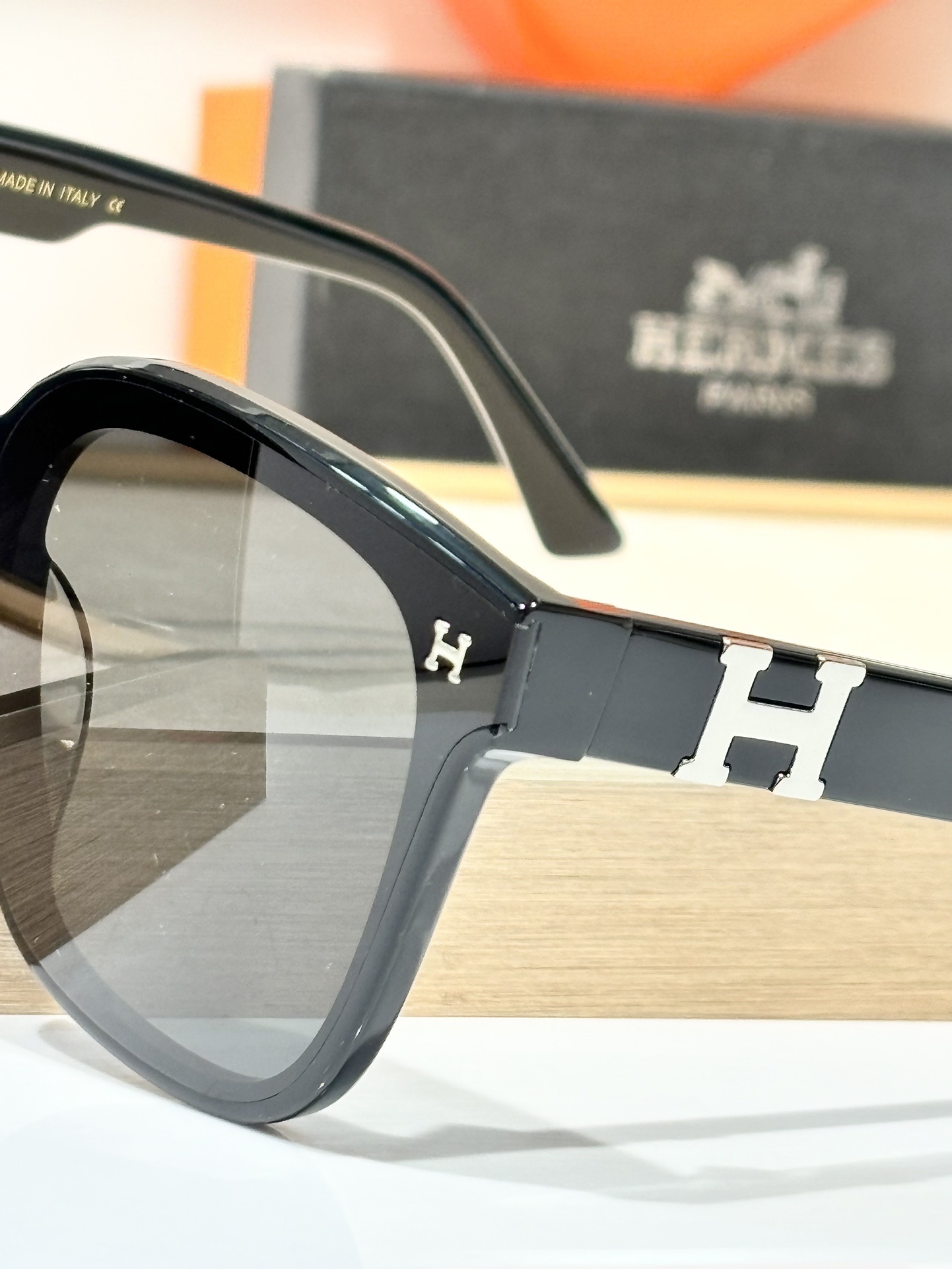 Women’s Luxury Oversized Square Sunglasses with Gold Logo Detail