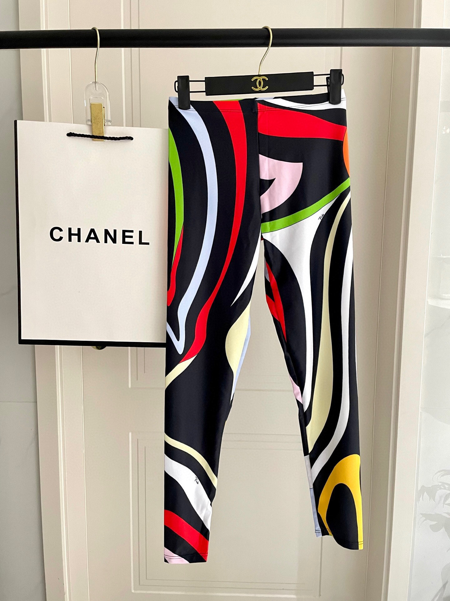 Emilio Pucci Multicolor Abstract Print Activewear Set