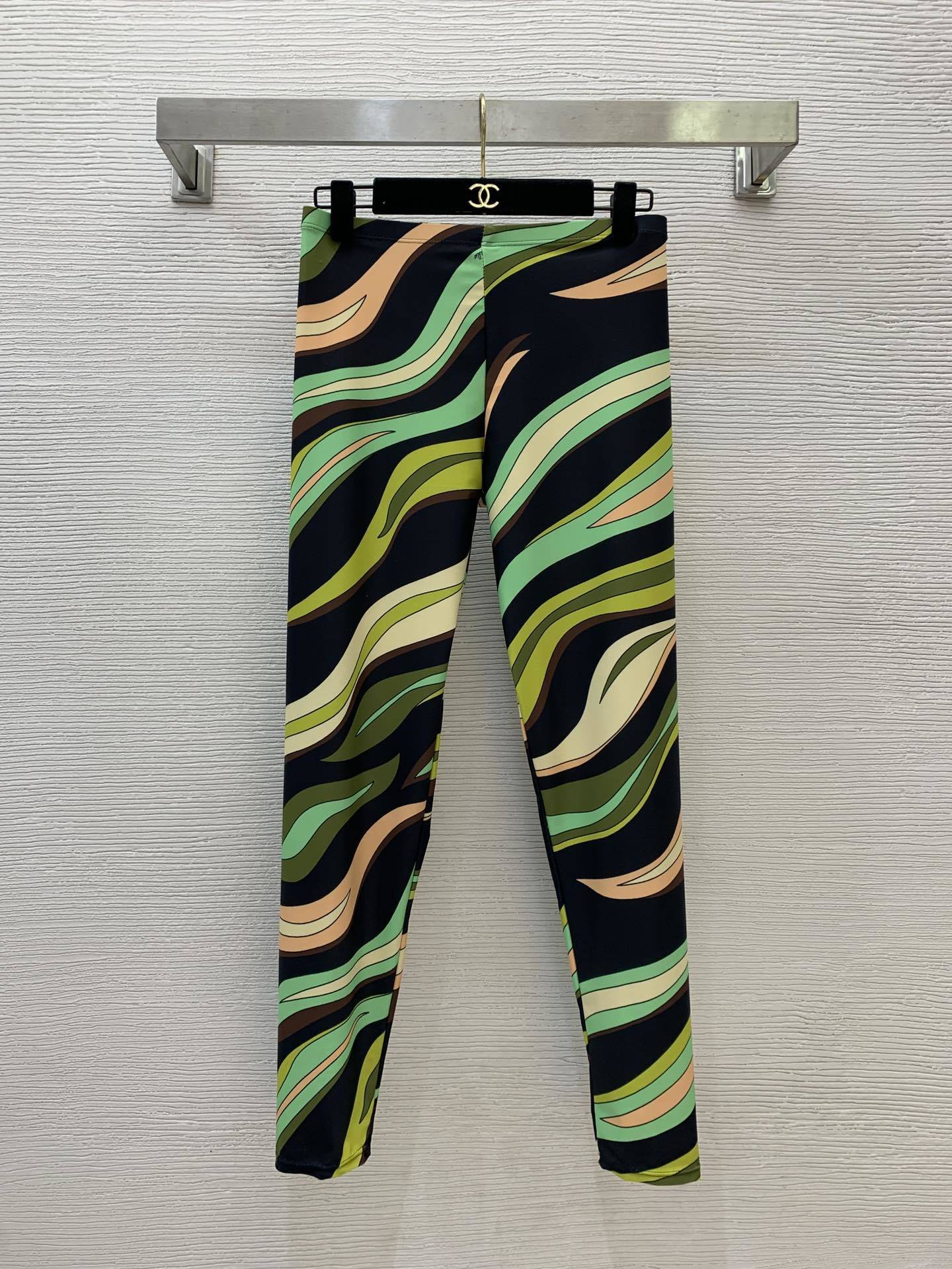 Pucci Multicolor Abstract Knot Front Bandeau Bikini Top Size L