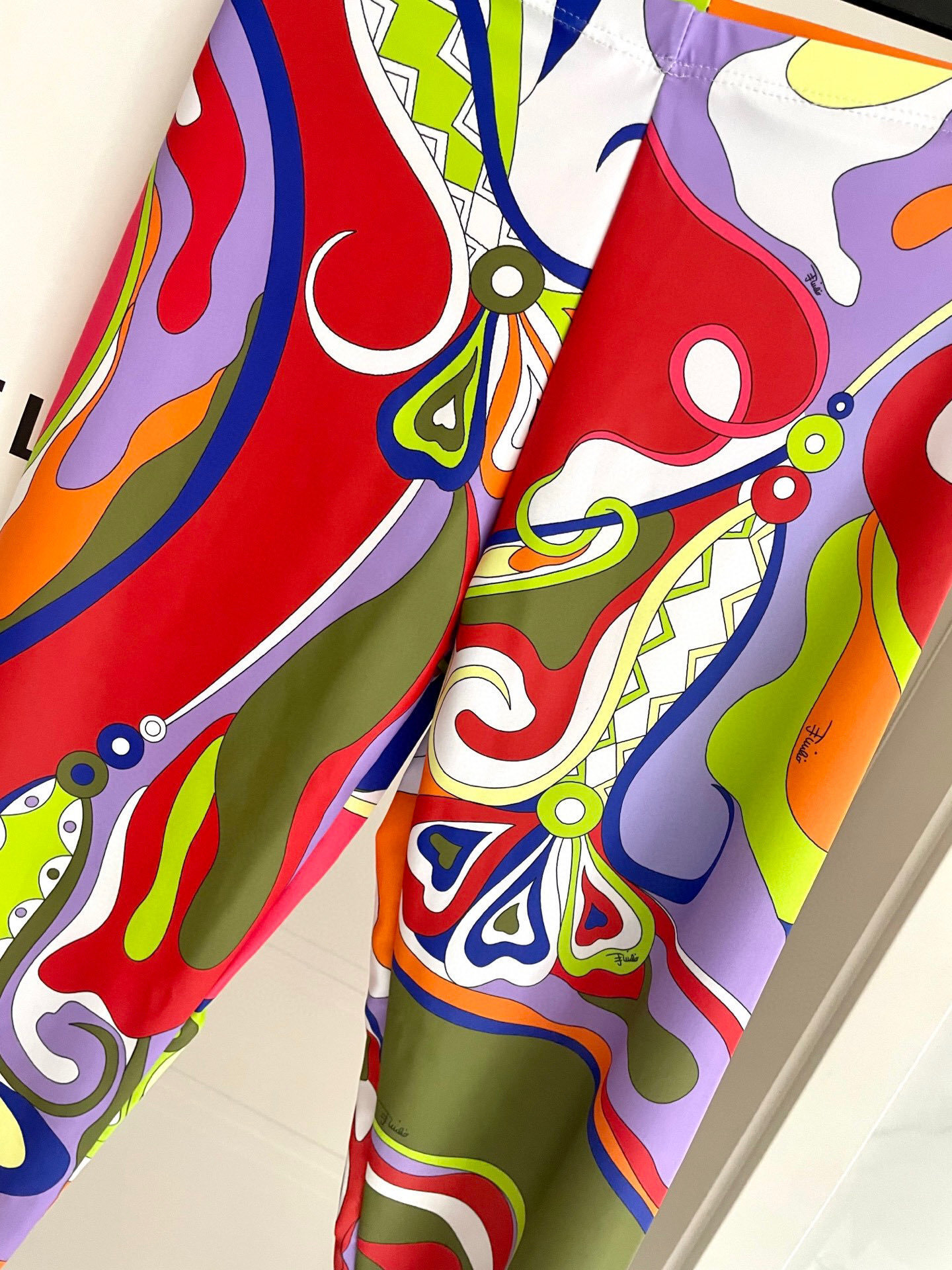 Emilio Pucci Multicolor Striped Logo Sports Bra Top Size S