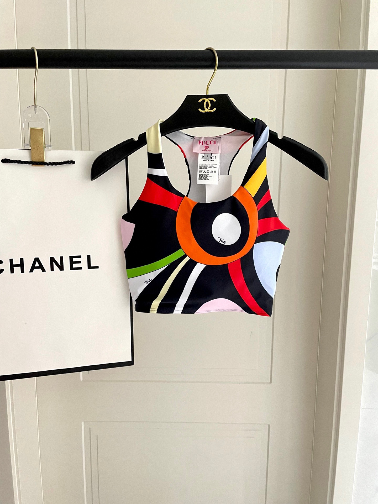 Pucci Abstract Swirl Print Sports Bra & Leggings Set