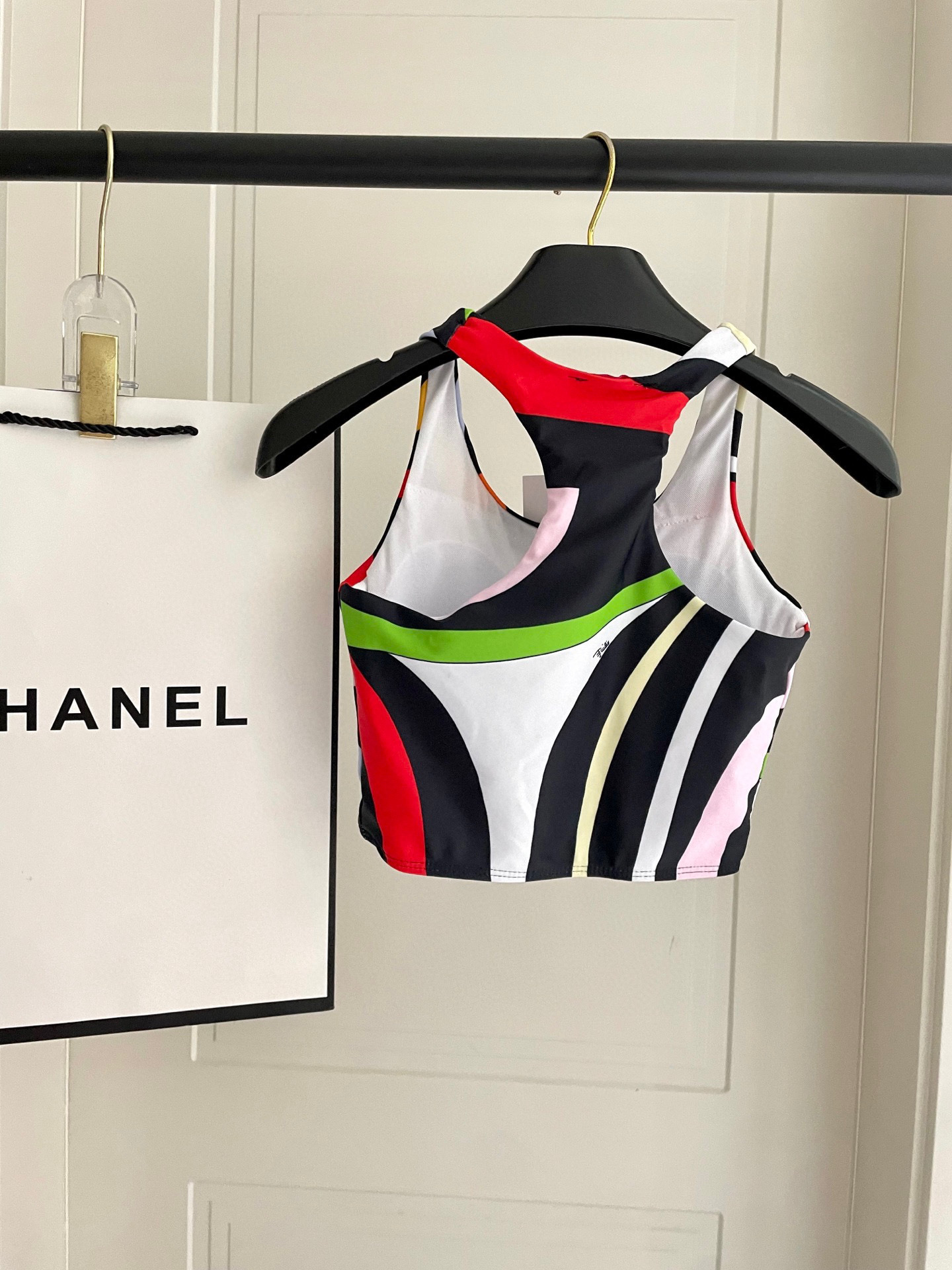 Pucci Abstract Swirl Print Sports Bra & Leggings Set