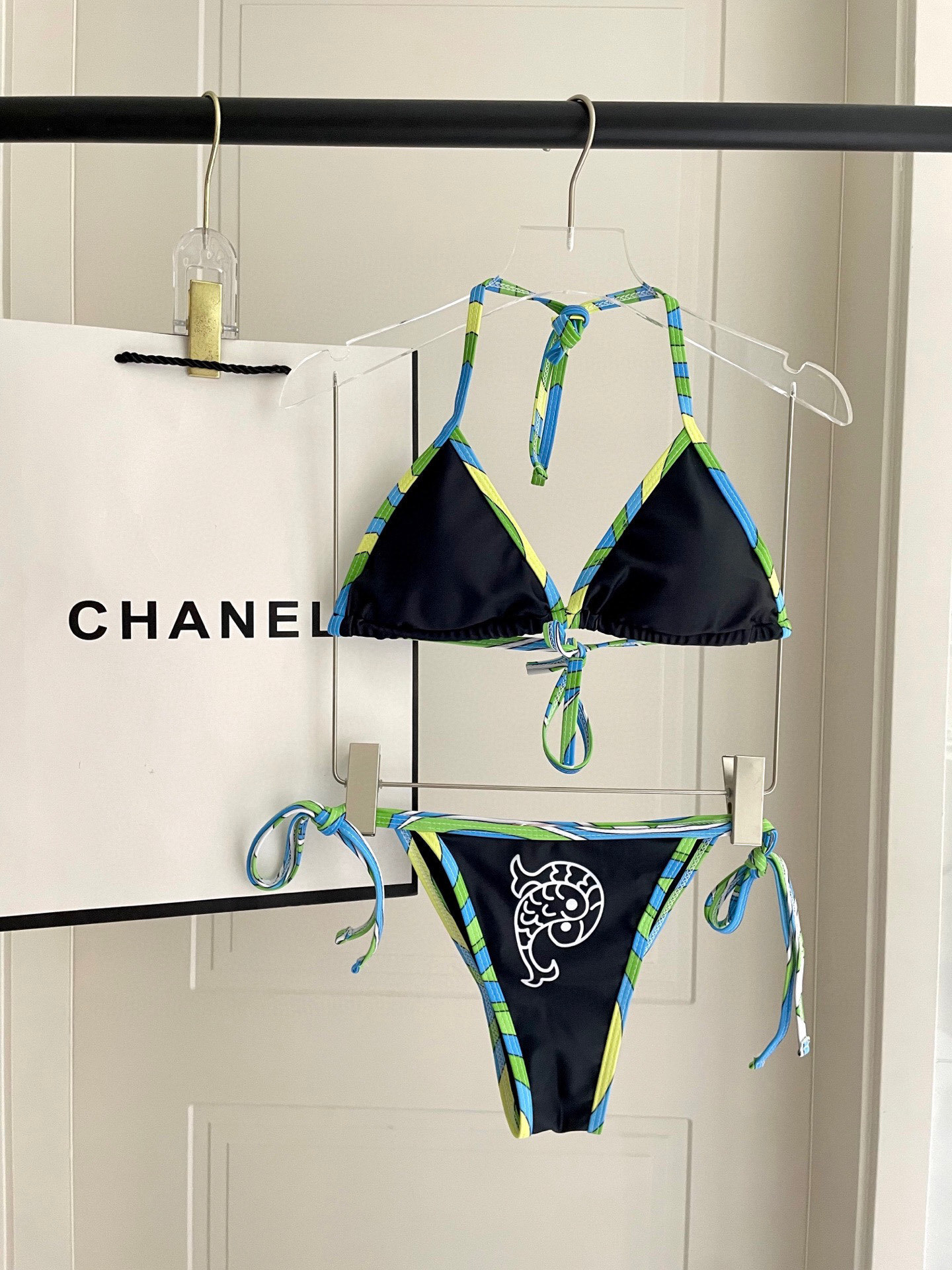 Emilio Pucci Black Trim Bikini