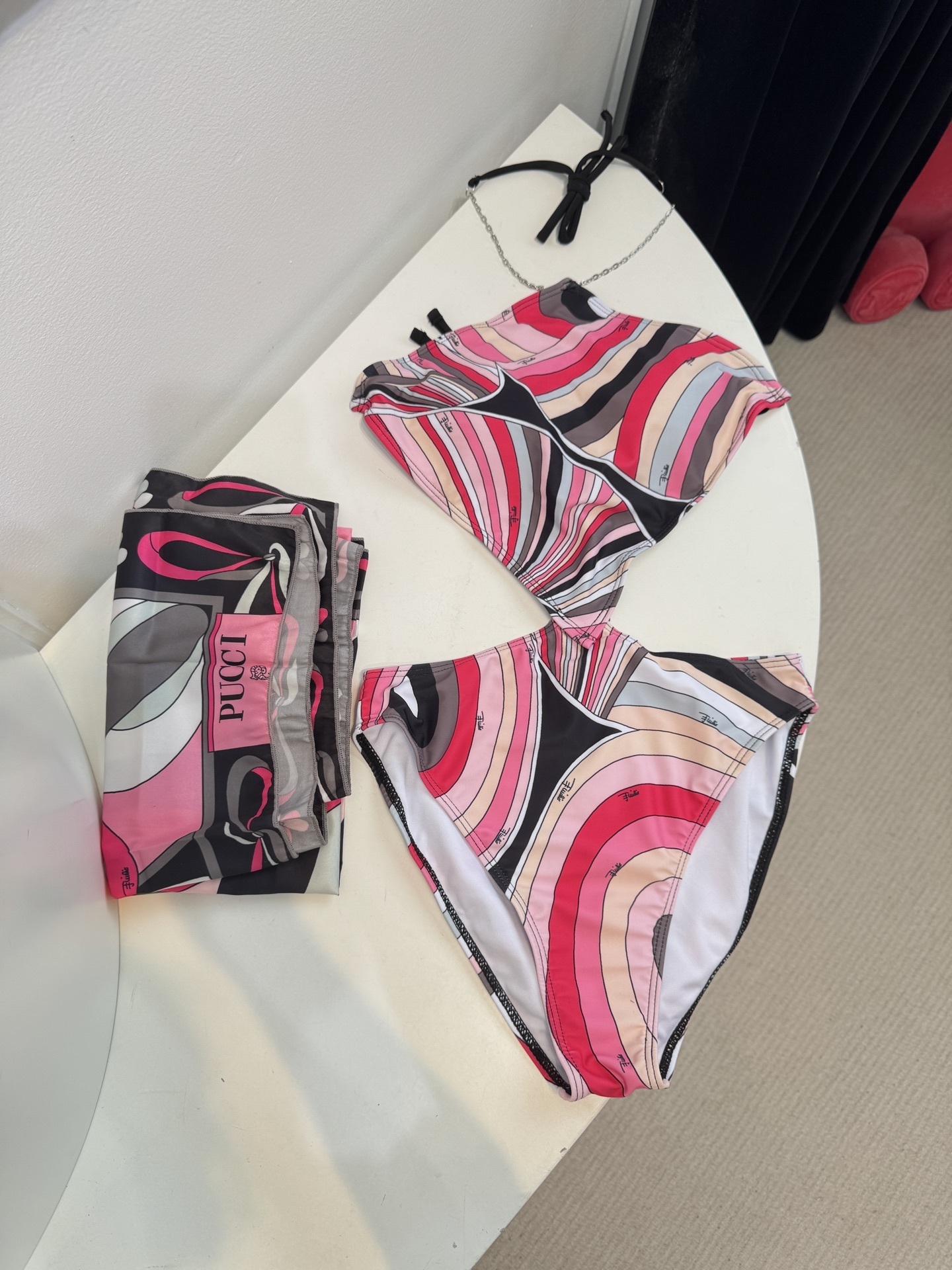 Emilio Pucci Pink Swirl Bikini – Designer Swimwear
