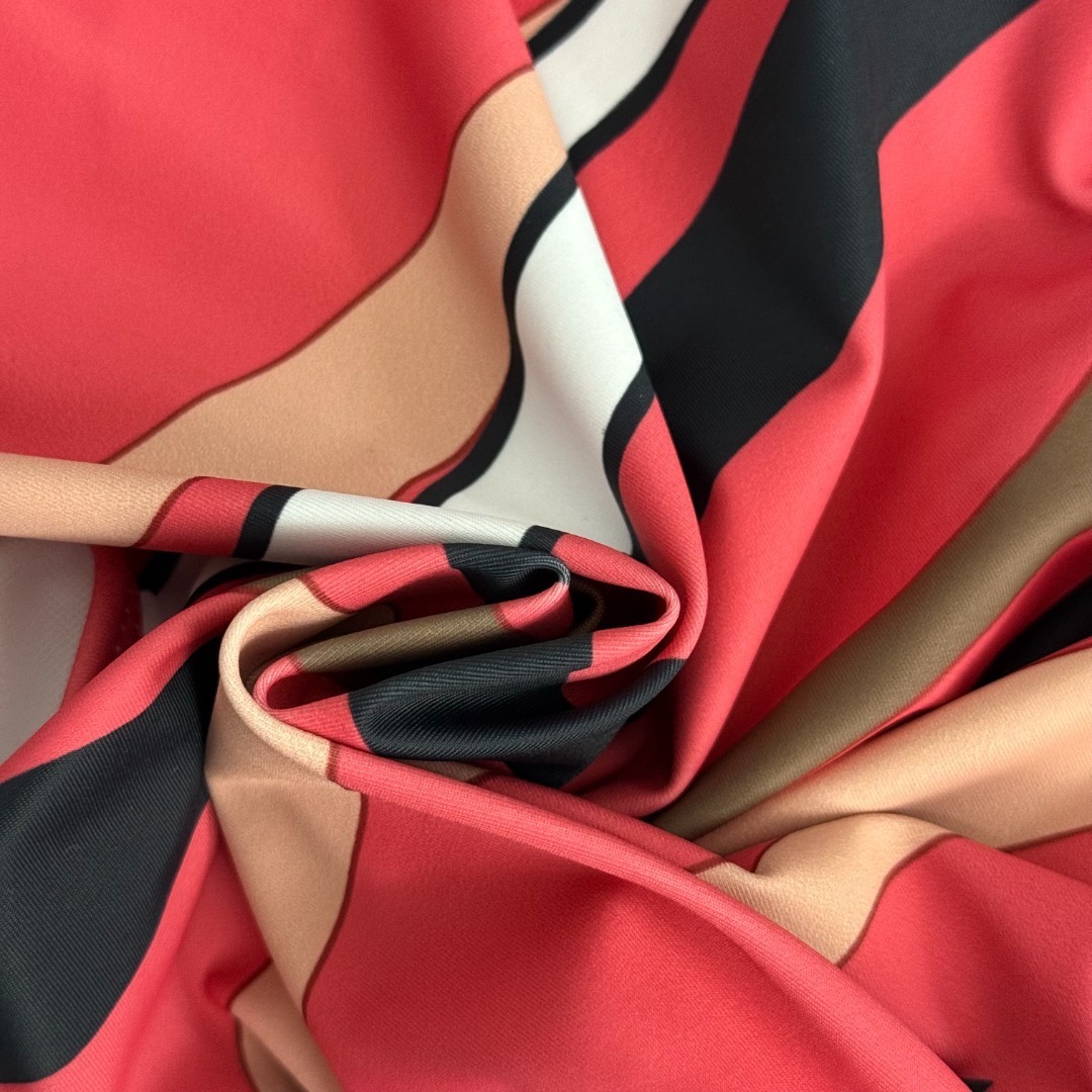 Emilio Pucci Abstract Print Triangle Bikini Set – Pink/Black