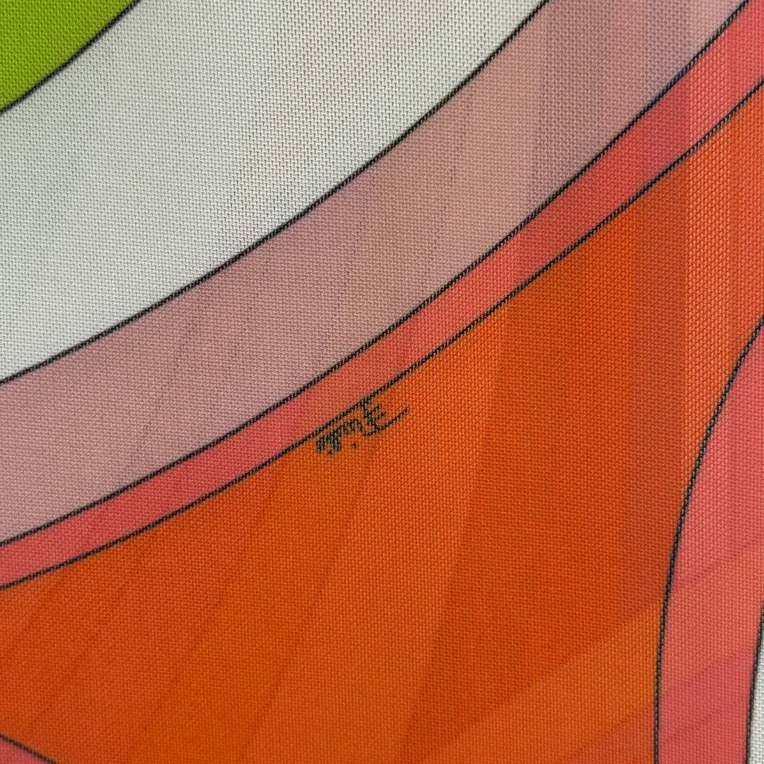 Pucci Print Long Sleeve Mesh Maxi Dress – Abstract Multicolor