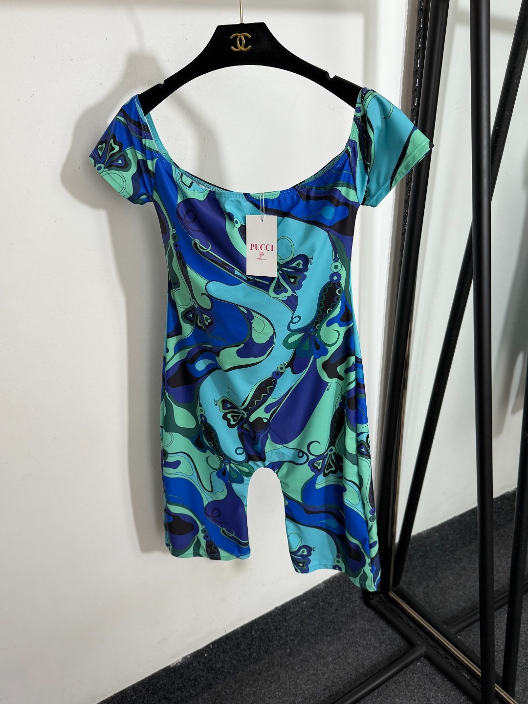 Emilio Pucci Blue Romper – Emilio Pucci Blue Psychedelic Romper