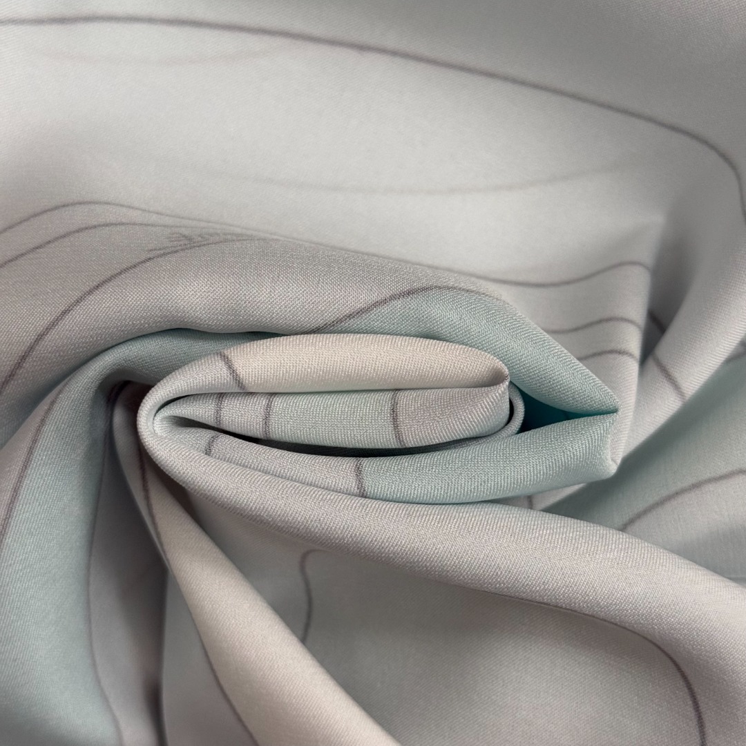 Luxury Abstract Print 2-Piece Set – Halter Top & Midi Skirt