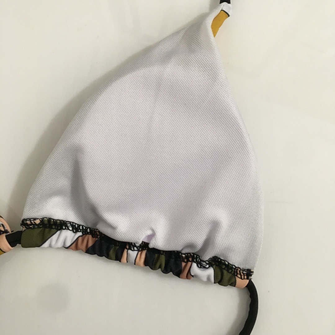 Pucci Abstract Earth Tone 3-Piece Triangle Bikini Set with Scarf