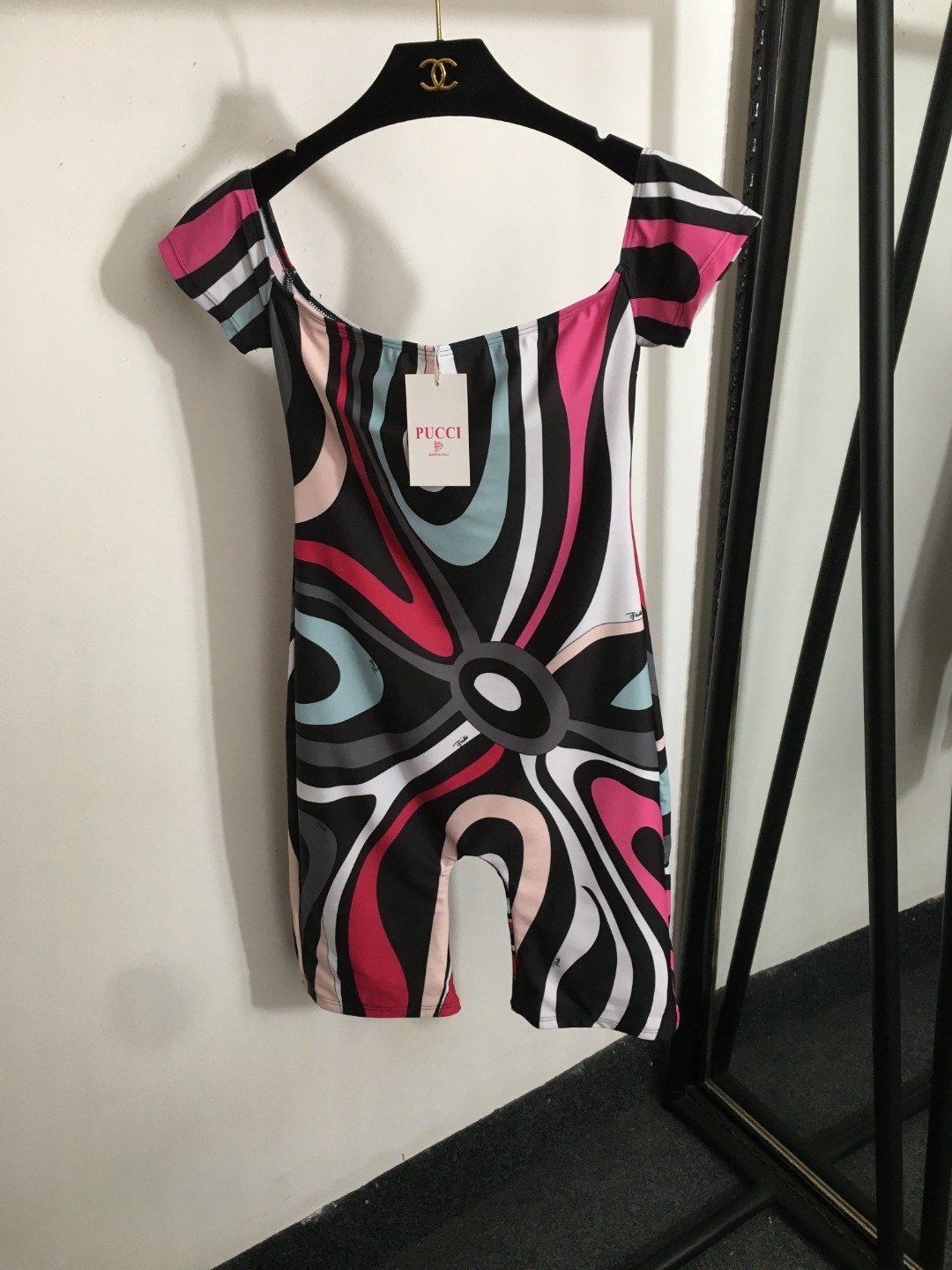 Emilio Pucci Multicolor Wave Romper – Designer Beachwear