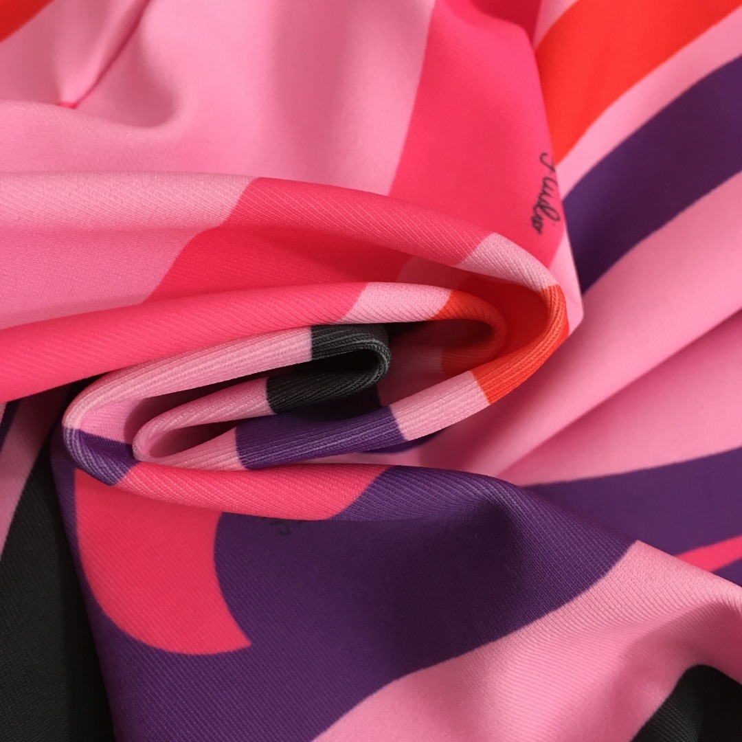 Retro Pink Swirl One-Shoulder Swimsuit – Sexy High Cut Monokini