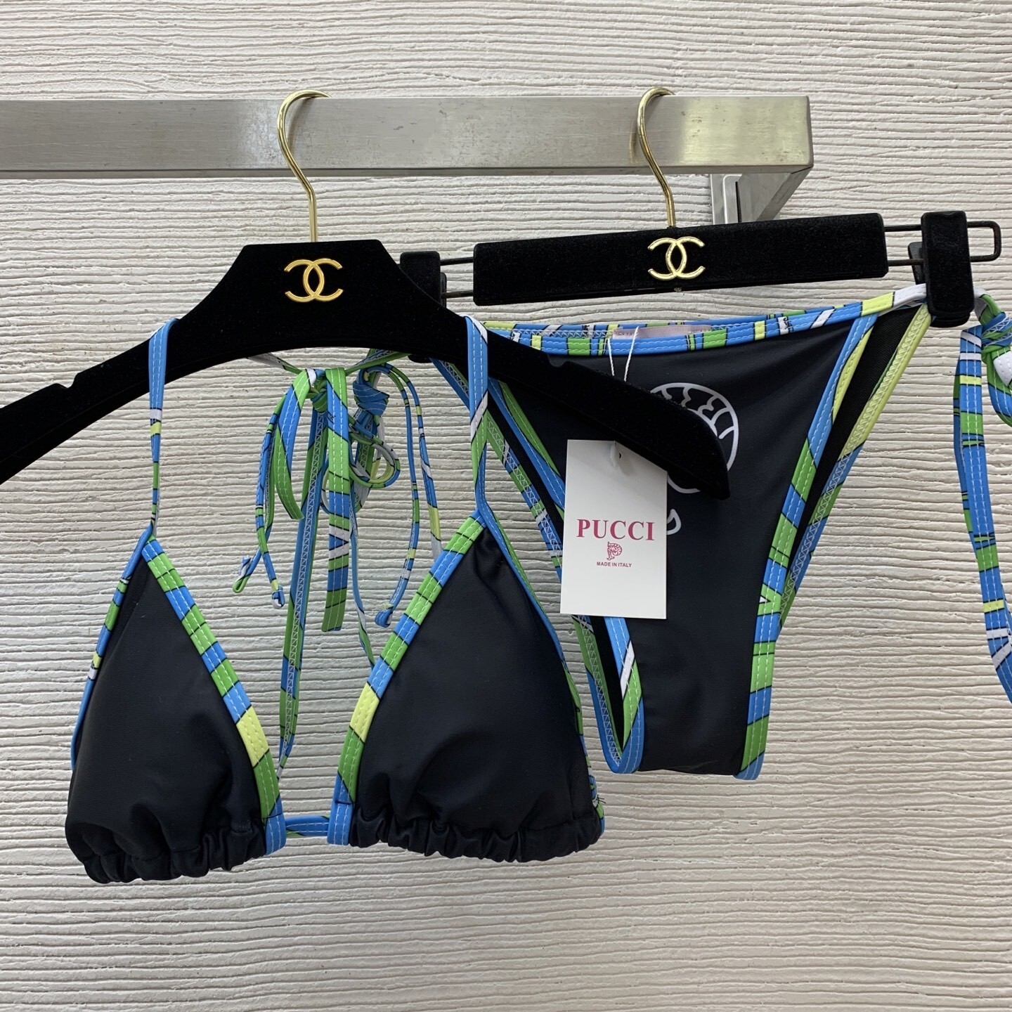 Pucci Black Geometric Bikini – Italian Design