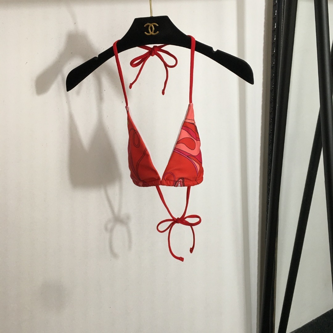 Emilio Pucci Pink Swirl Print Bikini & Skirt Set – Luxury Resort Wear