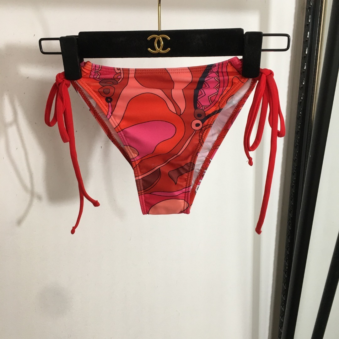 Emilio Pucci Pink Swirl Print Bikini & Skirt Set – Luxury Resort Wear