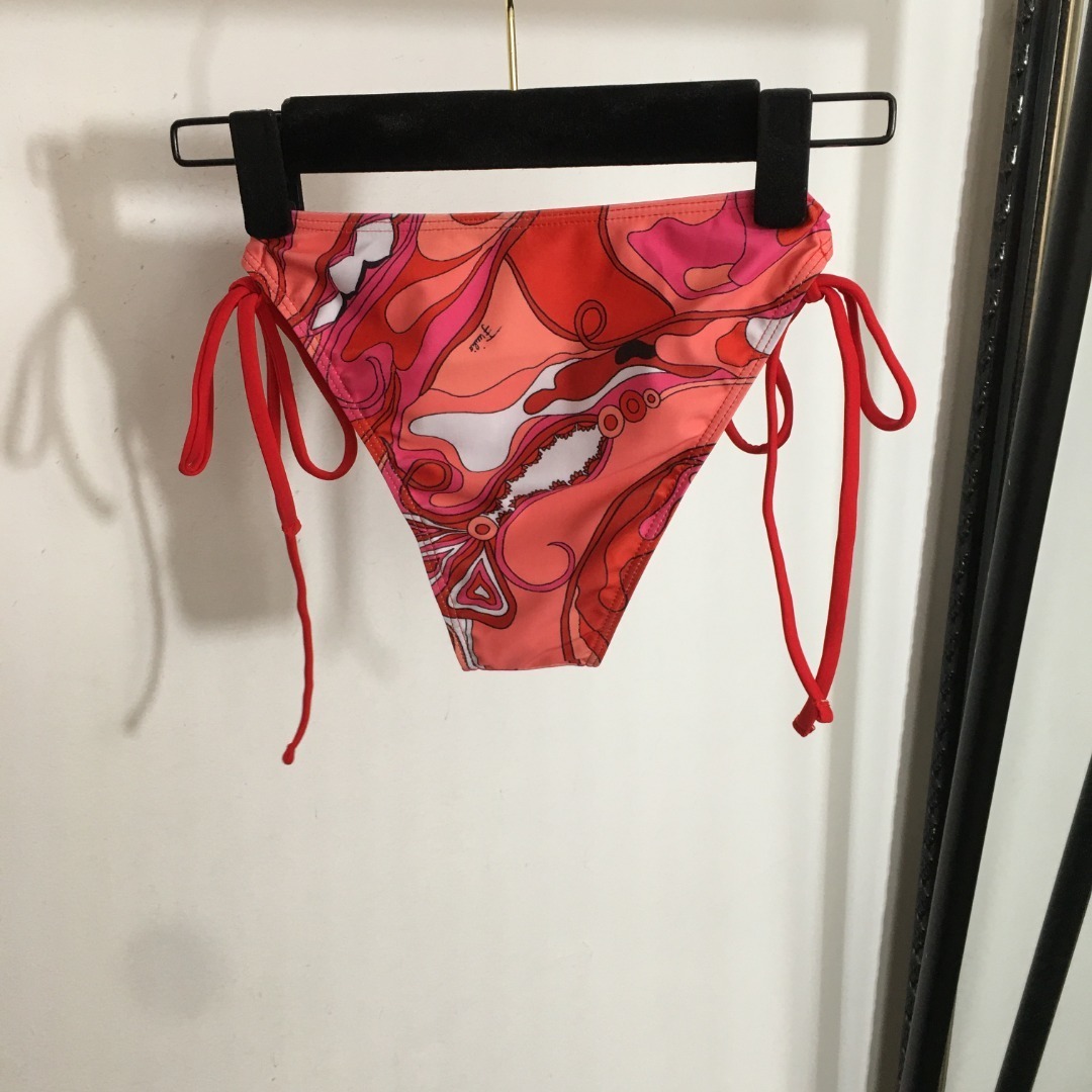 Emilio Pucci Pink Swirl Print Bikini & Skirt Set – Luxury Resort Wear