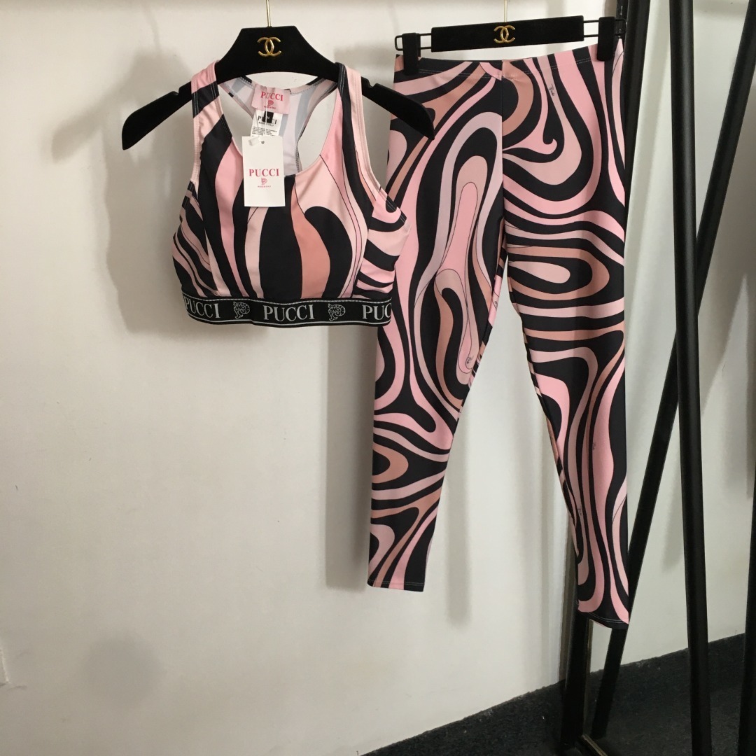 Pucci Pink & Black Active Set – Pucci Pink & Black Swirl Active Set