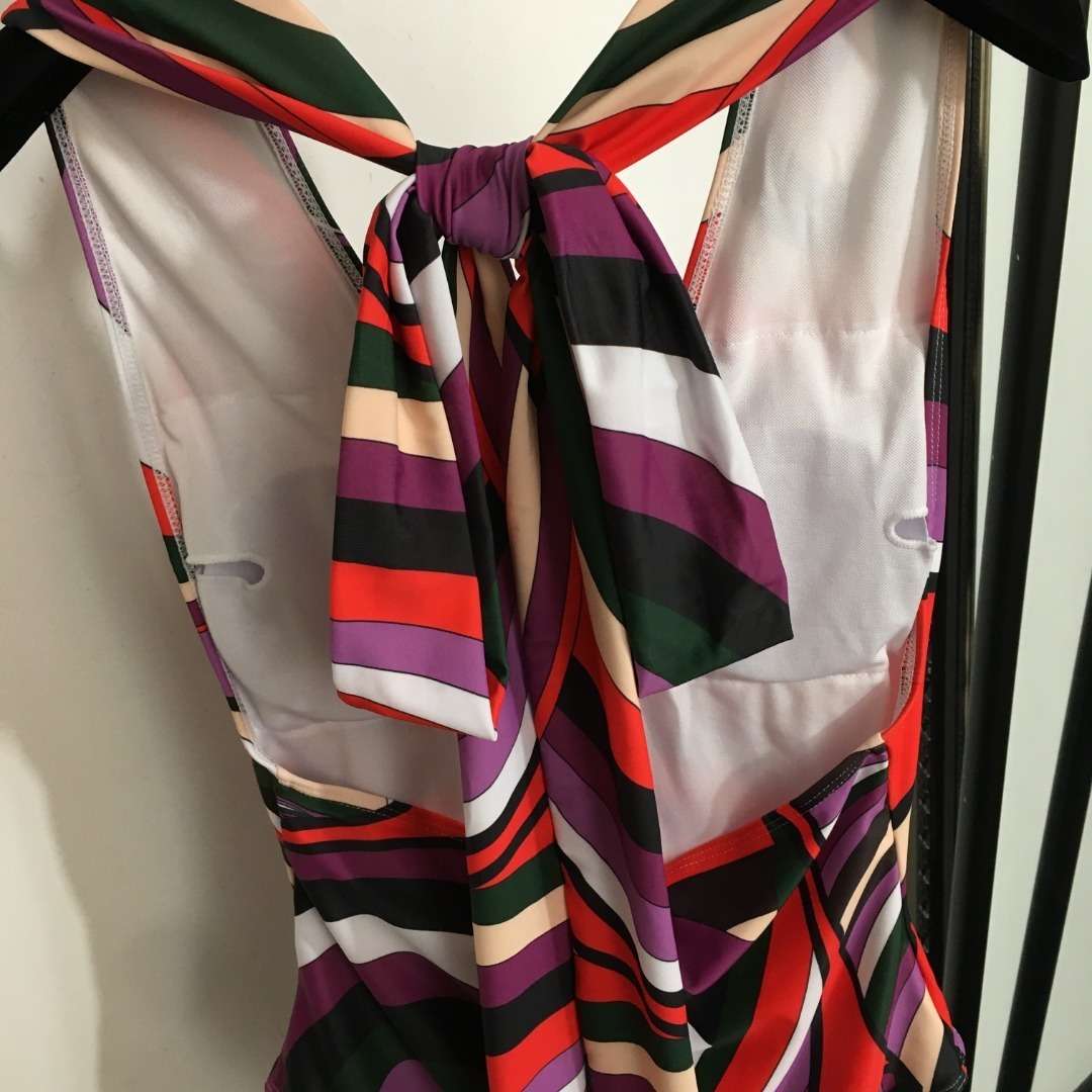 Vintage Emilio Pucci Print One-Piece Swimsuit & Skirt Set