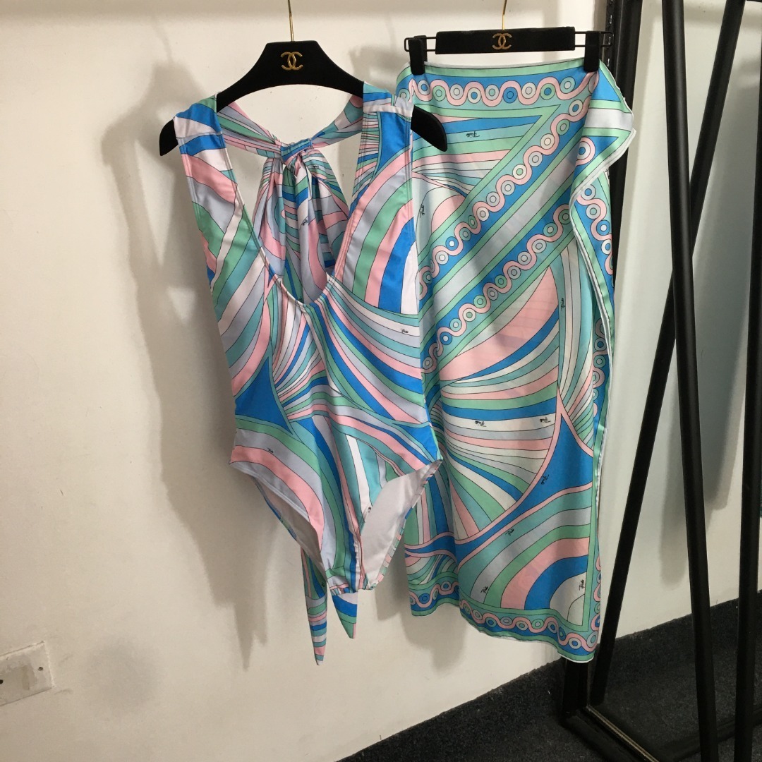 Emilio Pucci Pastel Set – Emilio Pucci Pastel Print Set – Swimsuit &