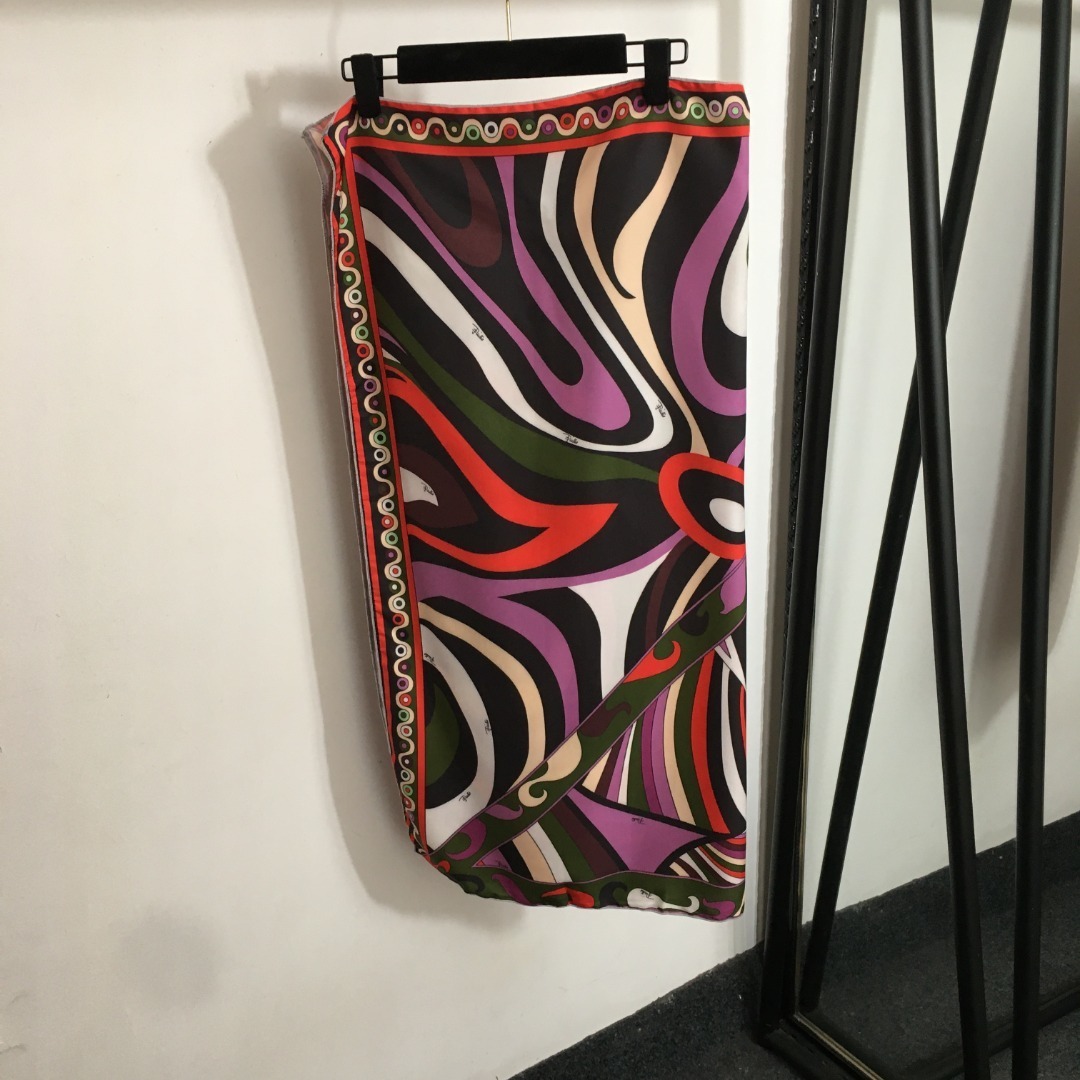 Vintage Emilio Pucci Print One-Piece Swimsuit & Skirt Set