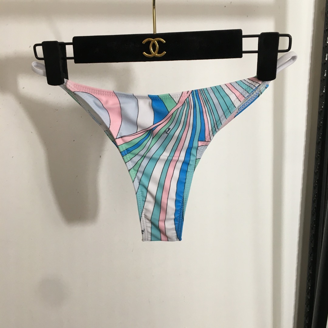 Luxury Retro Swirl Print Bandeau Swim Set and Maxi Cover Up