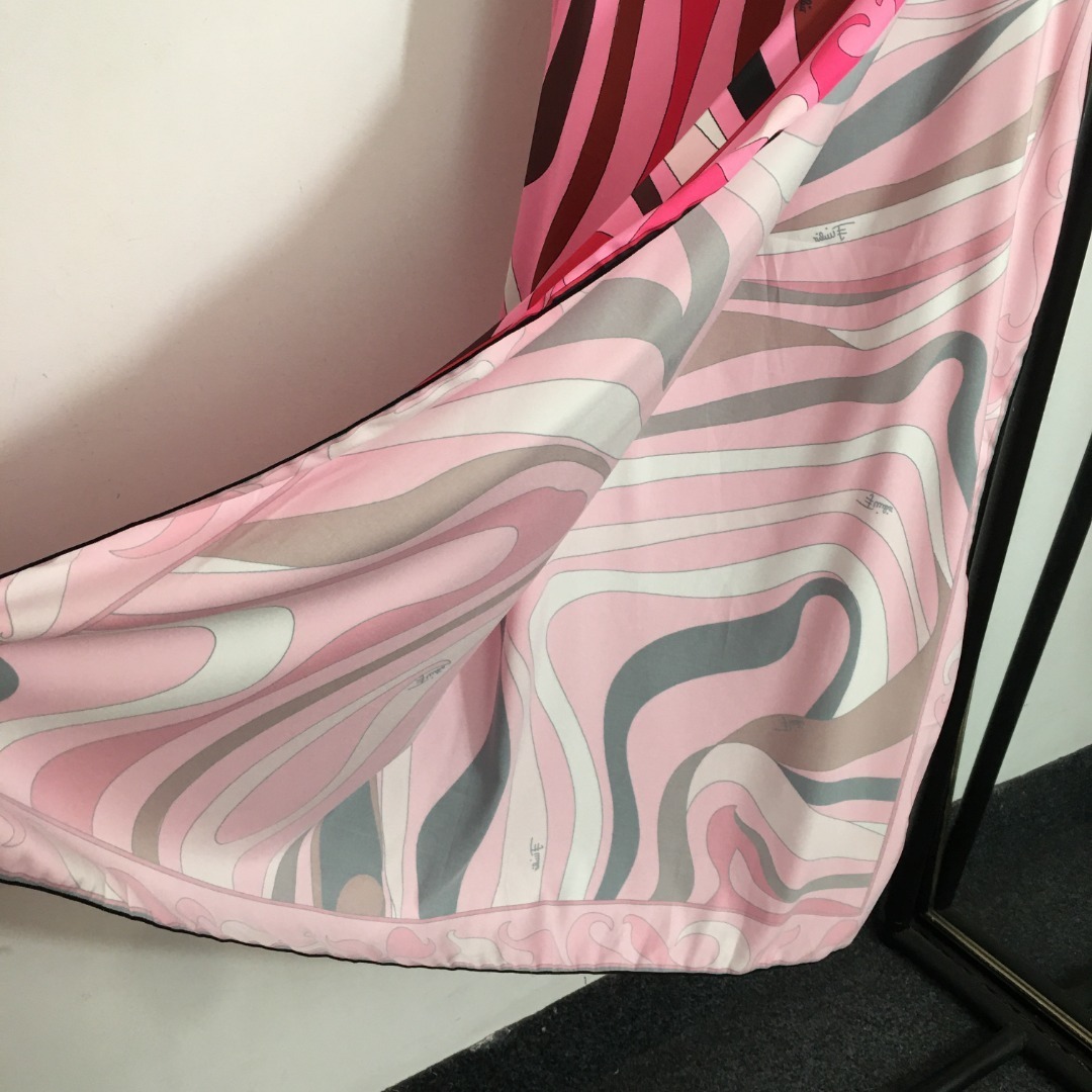 Pink Retro Swirl Print Co-ord Set – Bodysuit & Midi Skirt