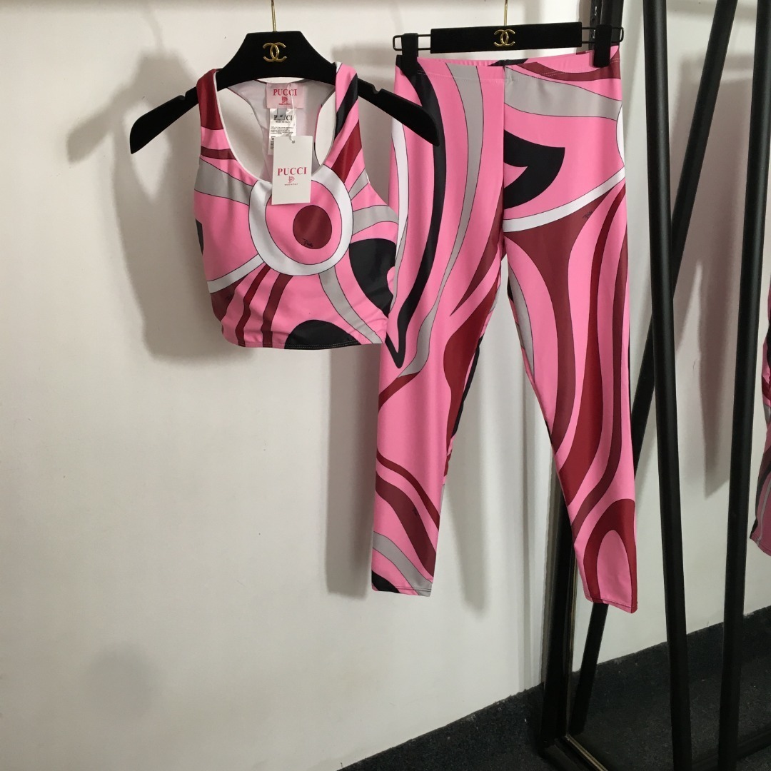 Emilio Pucci Pink Active Set – Emilio Pucci Pink Print Active Set