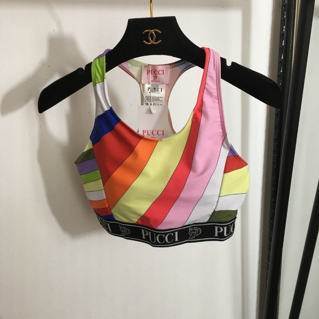 Pucci Abstract Print Gym Set – Sports Bra & Leggings Yoga Outfit