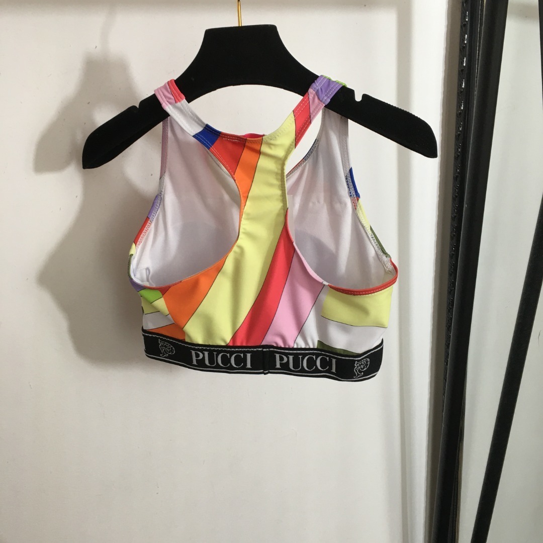 Pucci Abstract Print Gym Set – Sports Bra & Leggings Yoga Outfit