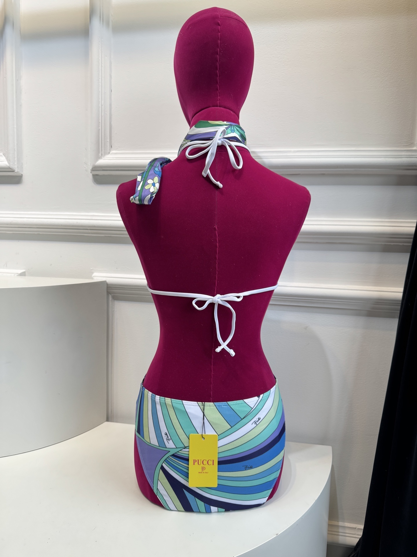 Pucci Abstract Print Halter Bikini Set | Luxury Swimwear