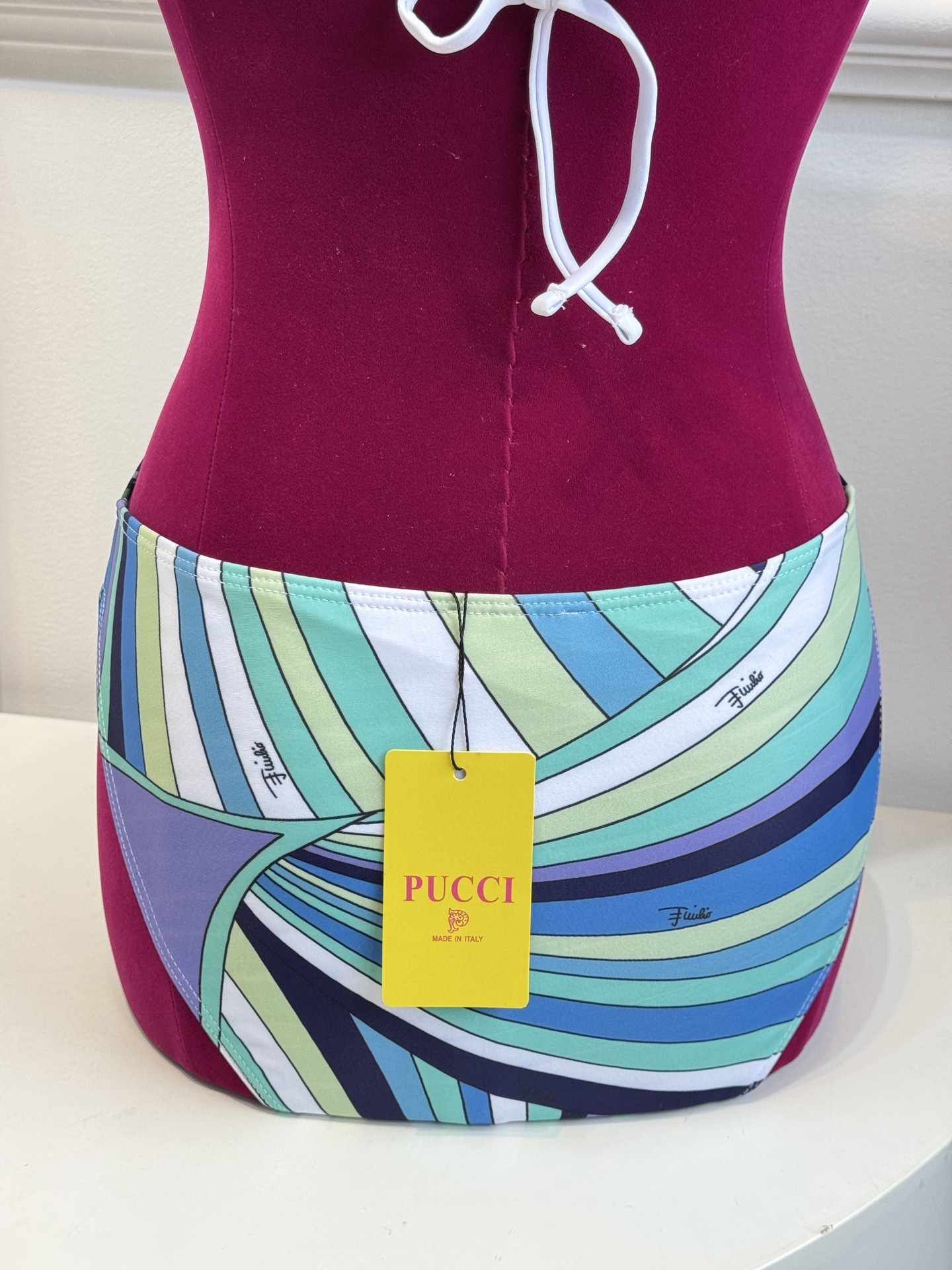 Pucci Abstract Print Halter Bikini Set | Luxury Swimwear