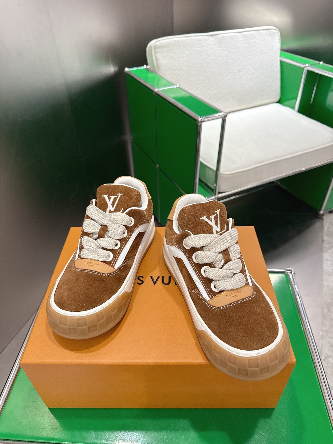 Louis Vuitton Brown Suede Skate Sneaker - Premium Luxury Footwear
