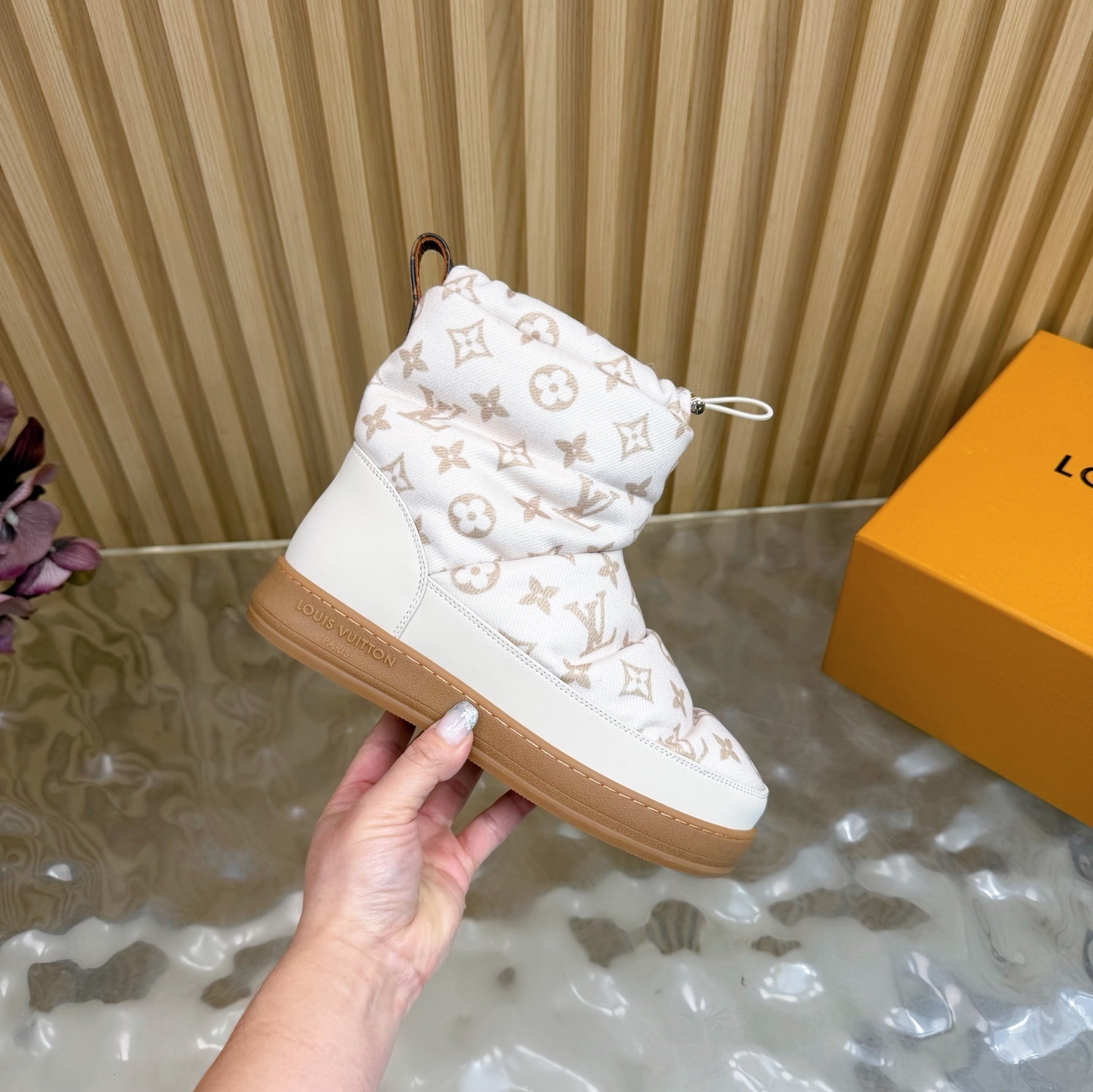 Louis Vuitton Pillow Comfort Ankle Boot White Monogram Canvas