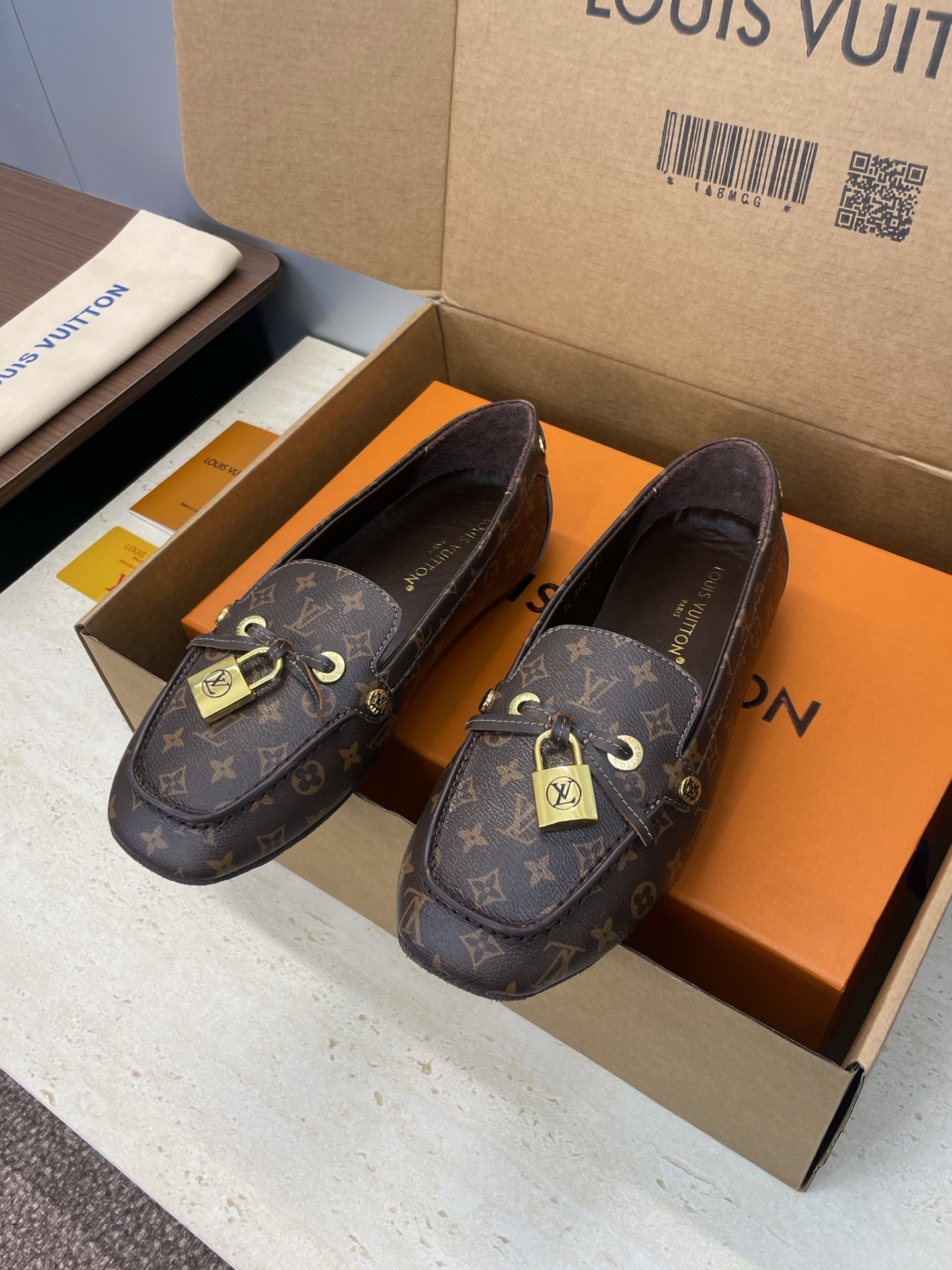 Louis Vuitton Monogram Padlock Loafers - Elegant Luxury Footwear