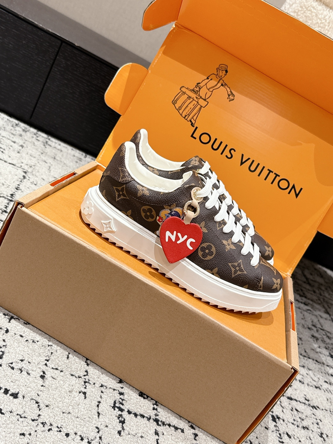 Louis Vuitton Monogram Canvas NYC Edition Sneakers - Luxury Shoes