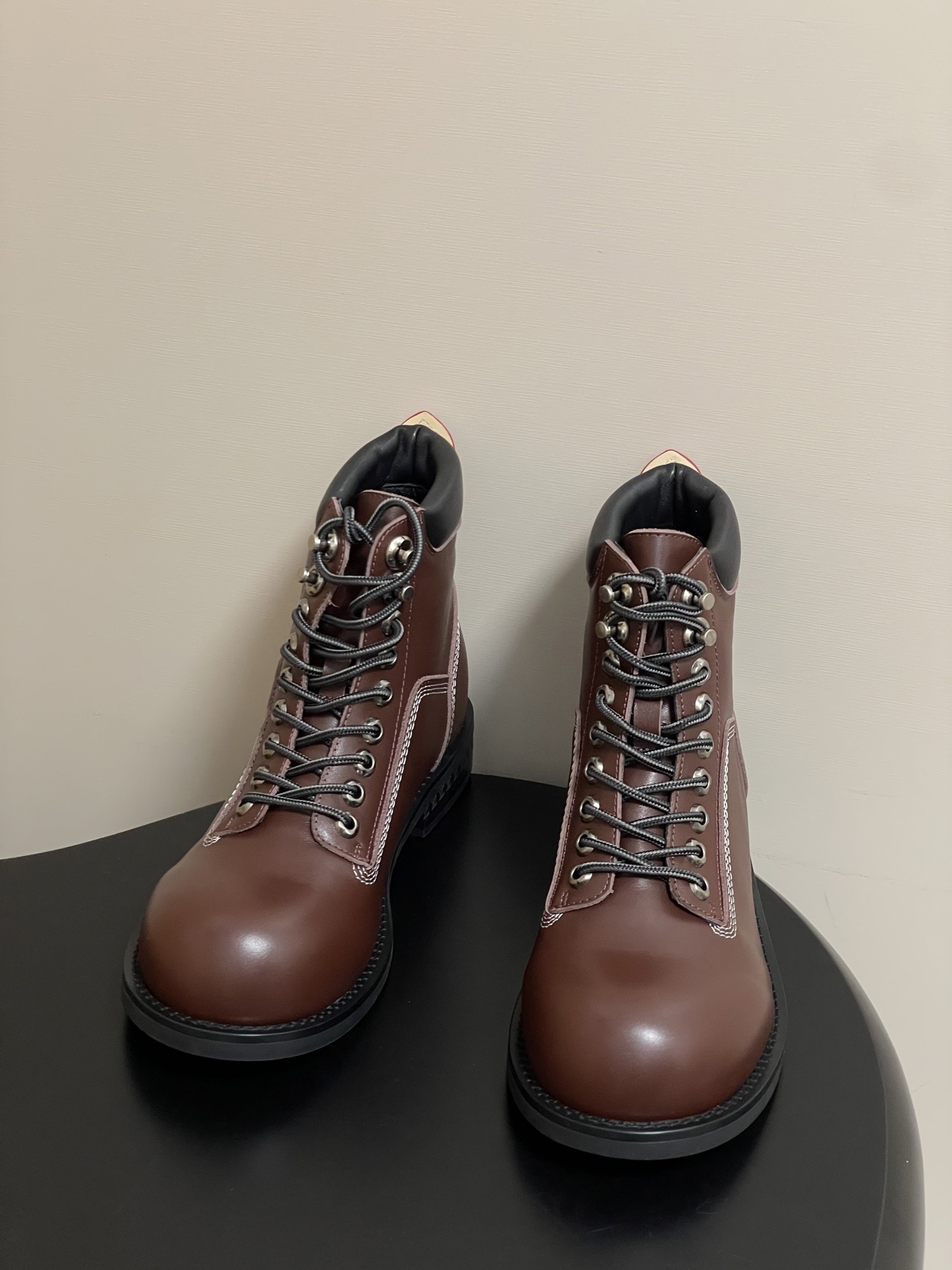 Louis Vuitton Men's Brown Leather Ranger Combat Ankle Boots